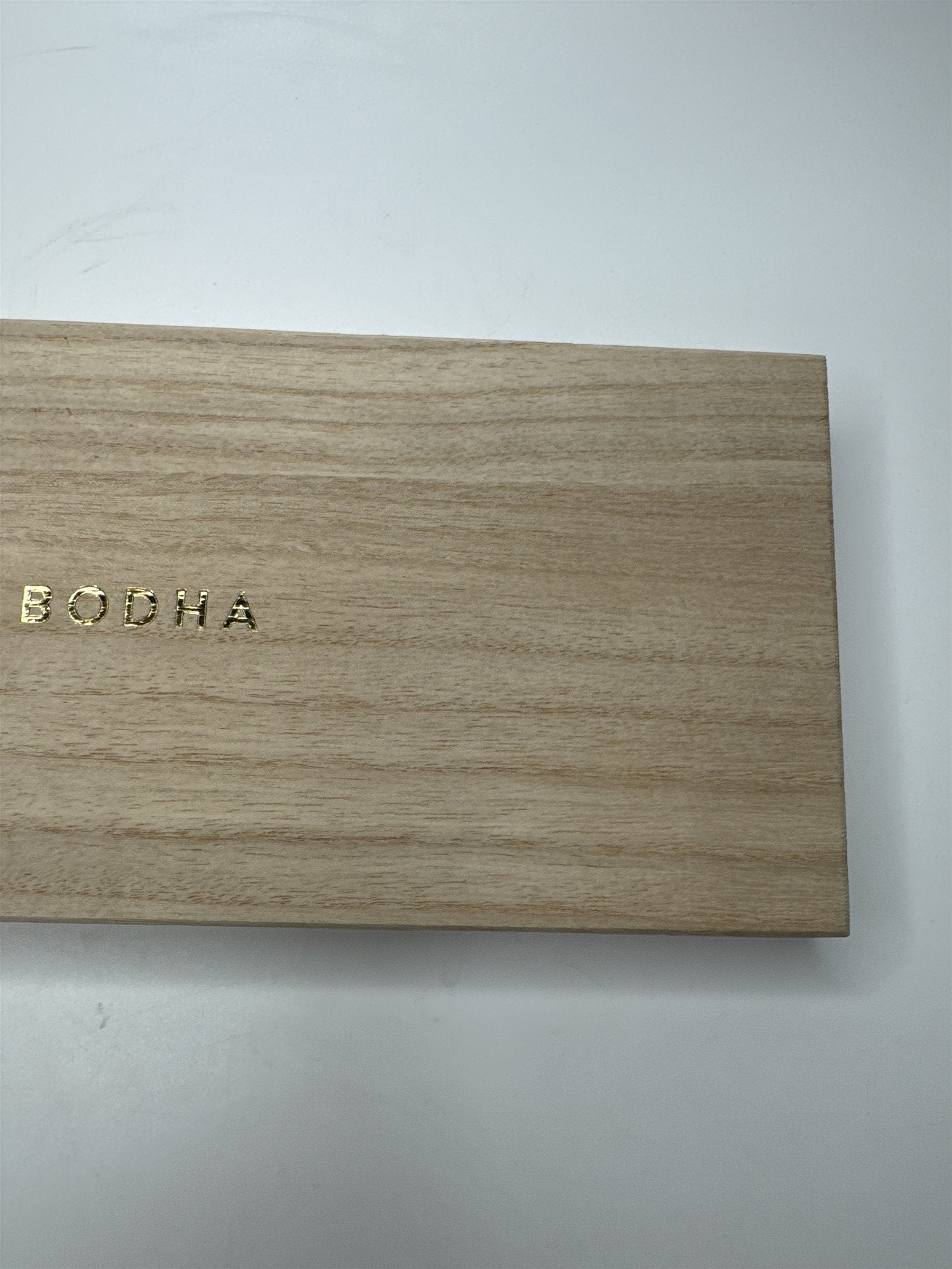 Wooden Bodha Incense Empty Box with Set of Daily Affirmation/Inspirational Cards