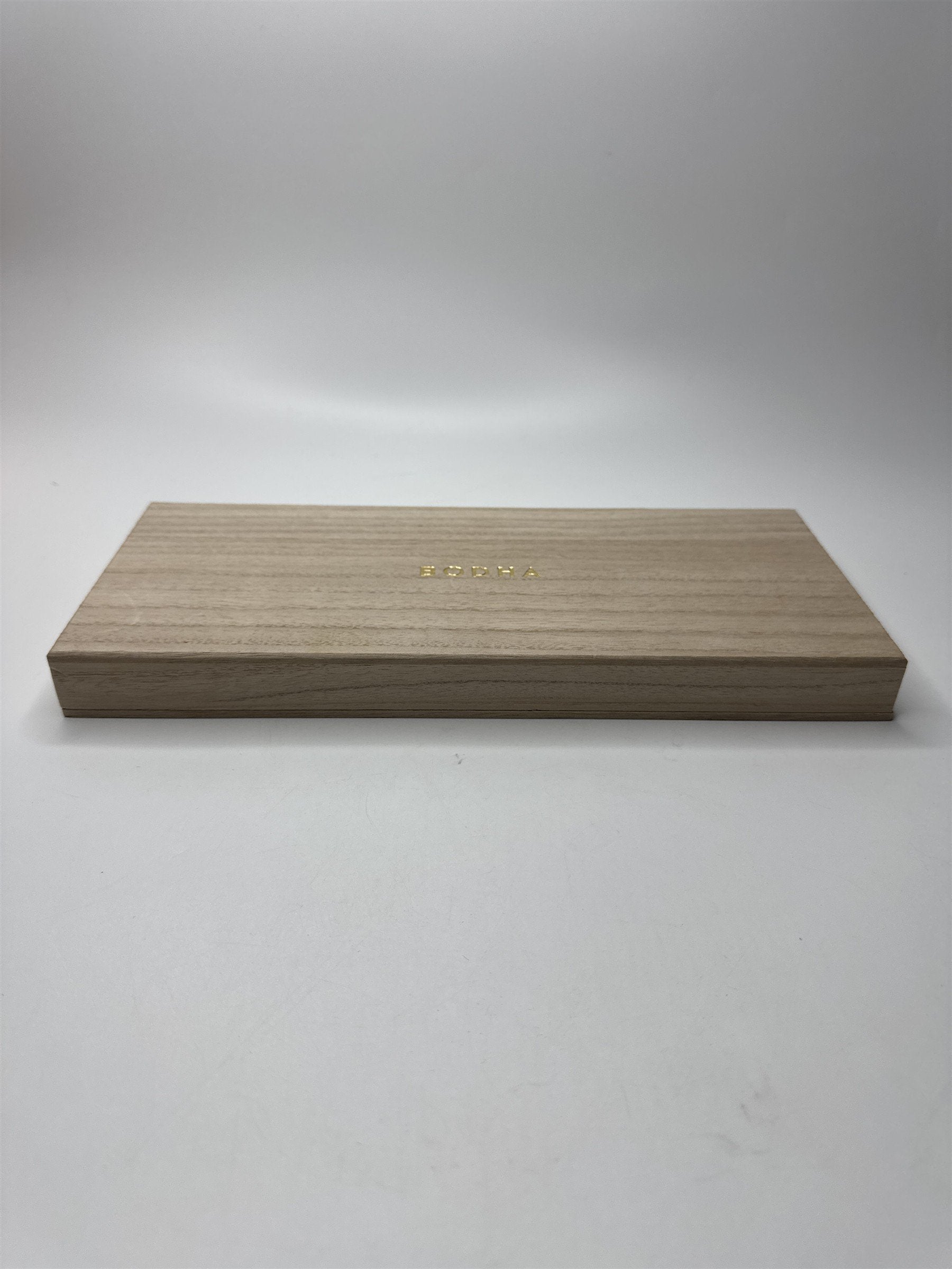 Wooden Bodha Incense Empty Box with Set of Daily Affirmation/Inspirational Cards