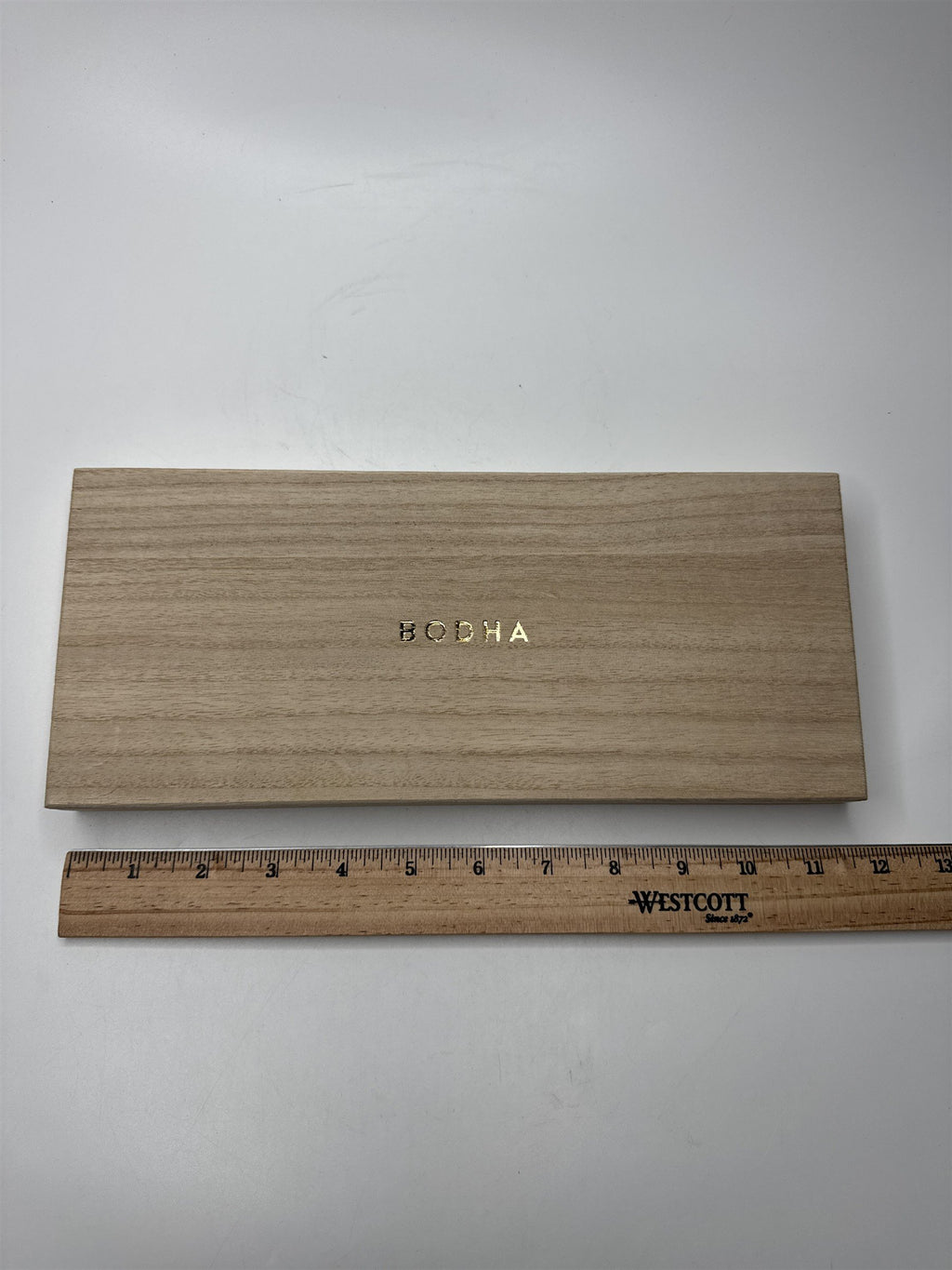 Wooden Bodha Incense Empty Box with Set of Daily Affirmation/Inspirational Cards