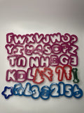 Lot of 40 Cookie Cutters Including Letters, Numbers and Designs for Bakers