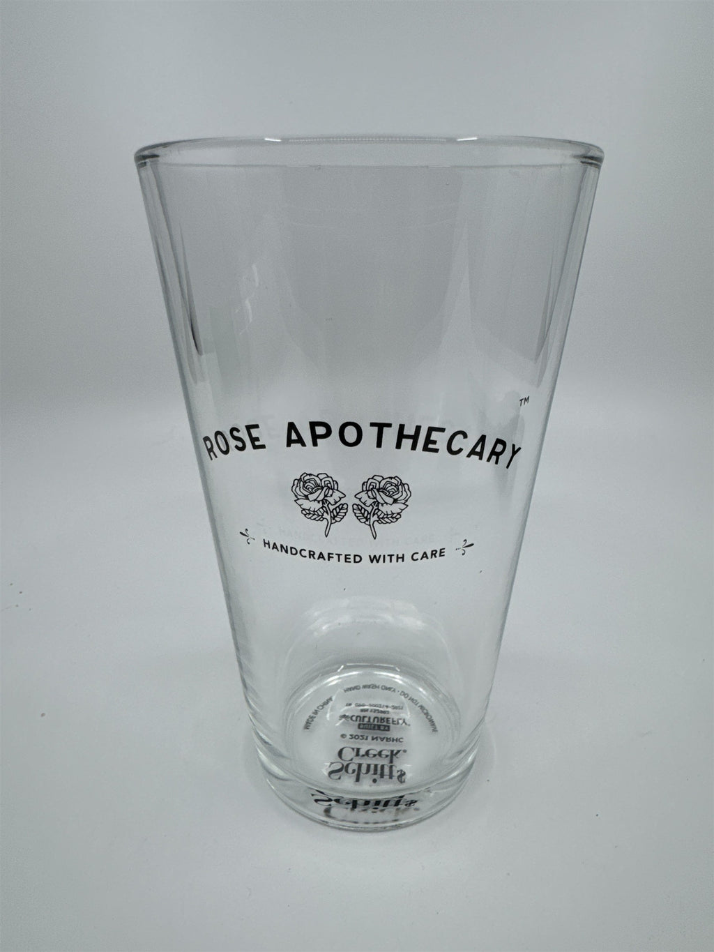 Schitt's Creek Rose Apothecary Handcrafted with Care Glass By CultureFly