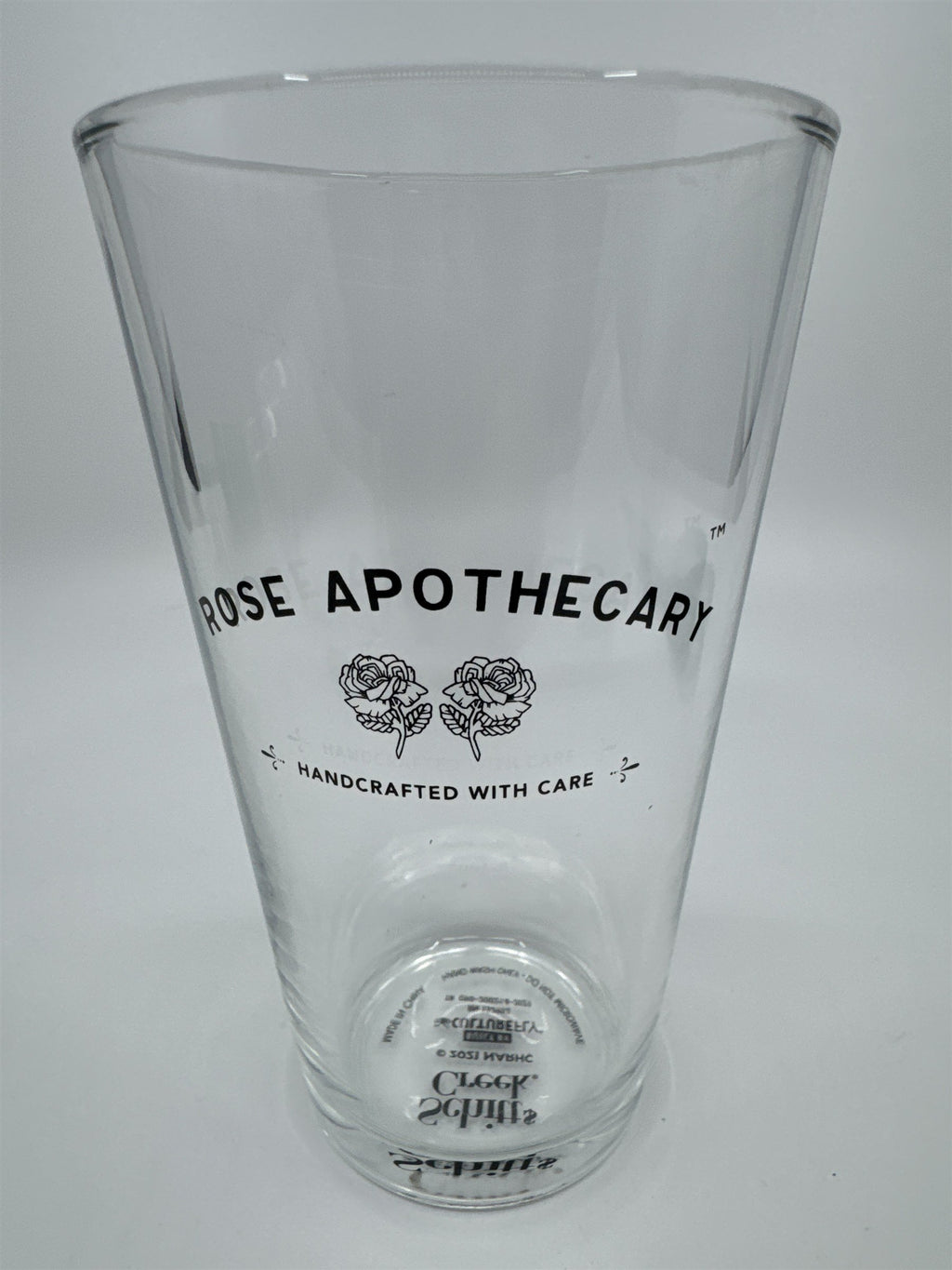 Schitt's Creek Rose Apothecary Handcrafted with Care Glass By CultureFly
