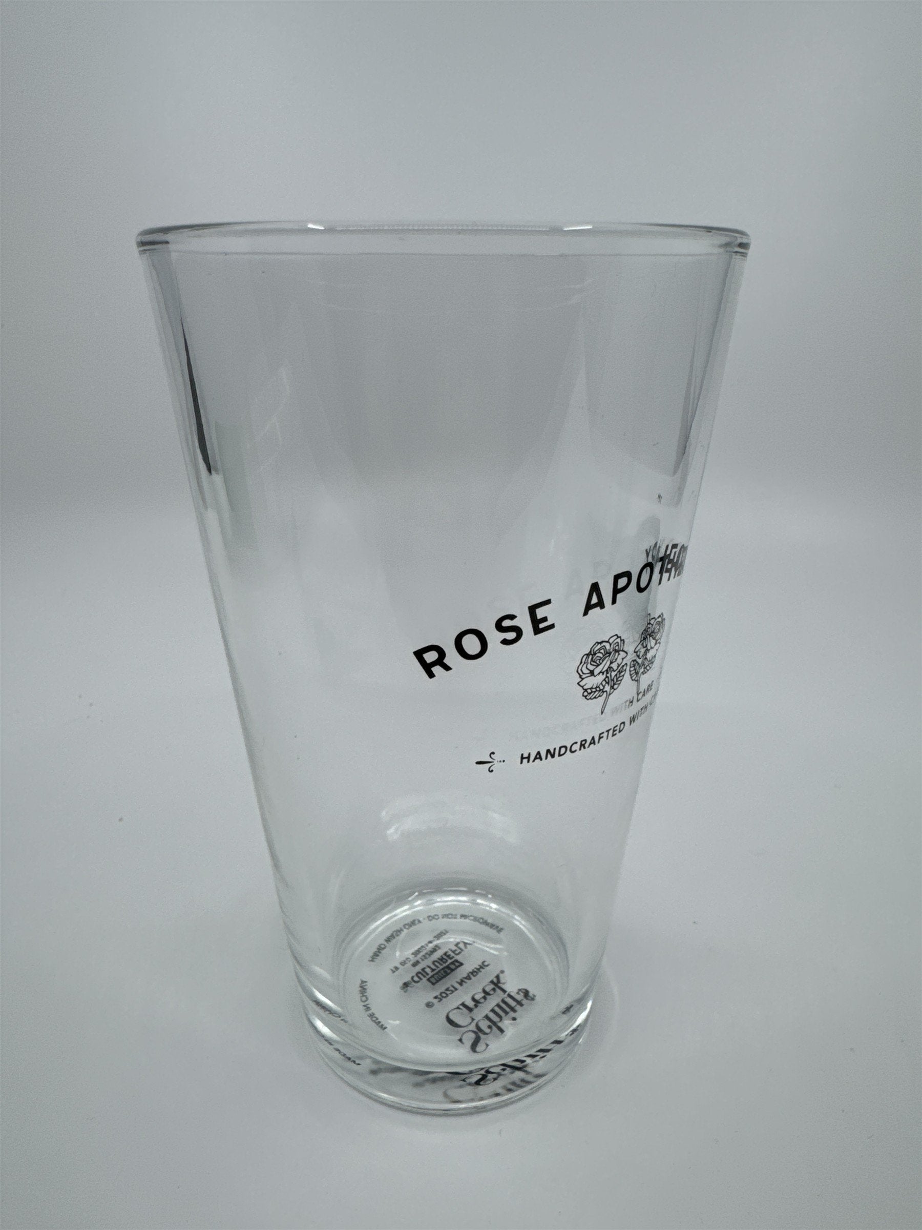 Schitt's Creek Rose Apothecary Handcrafted with Care Glass By CultureFly