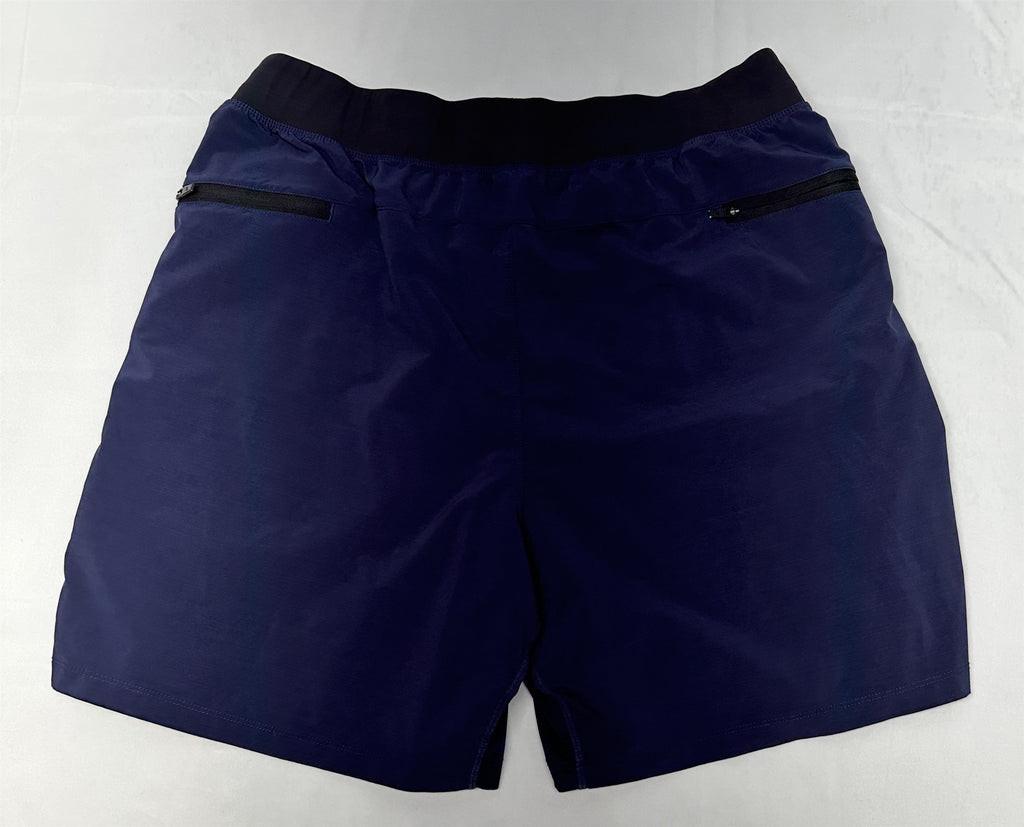 Fabletics Mens Athletic Lightweight Stretch Shorts Size XL Navy Blue 7" Inseam