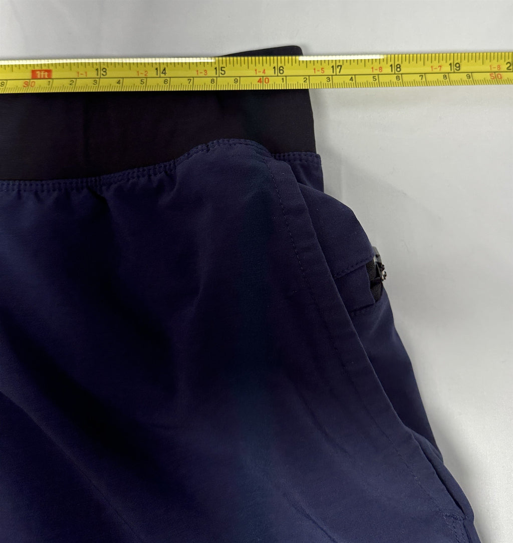 Fabletics Mens Athletic Lightweight Stretch Shorts Size XL Navy Blue 7" Inseam