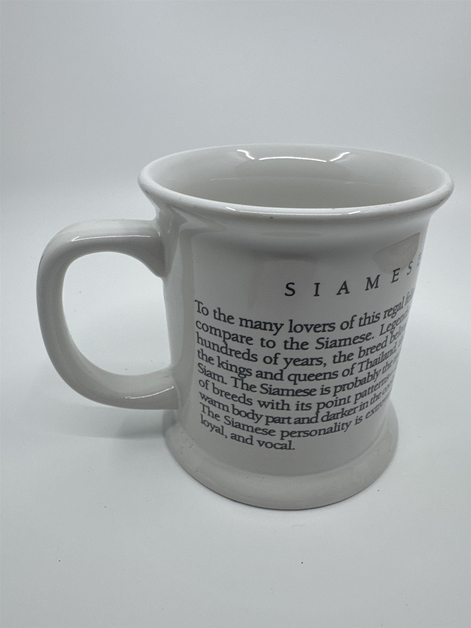 The Legend of Series: Siamese Cat White Coffee Mug Cat Lover's Mug