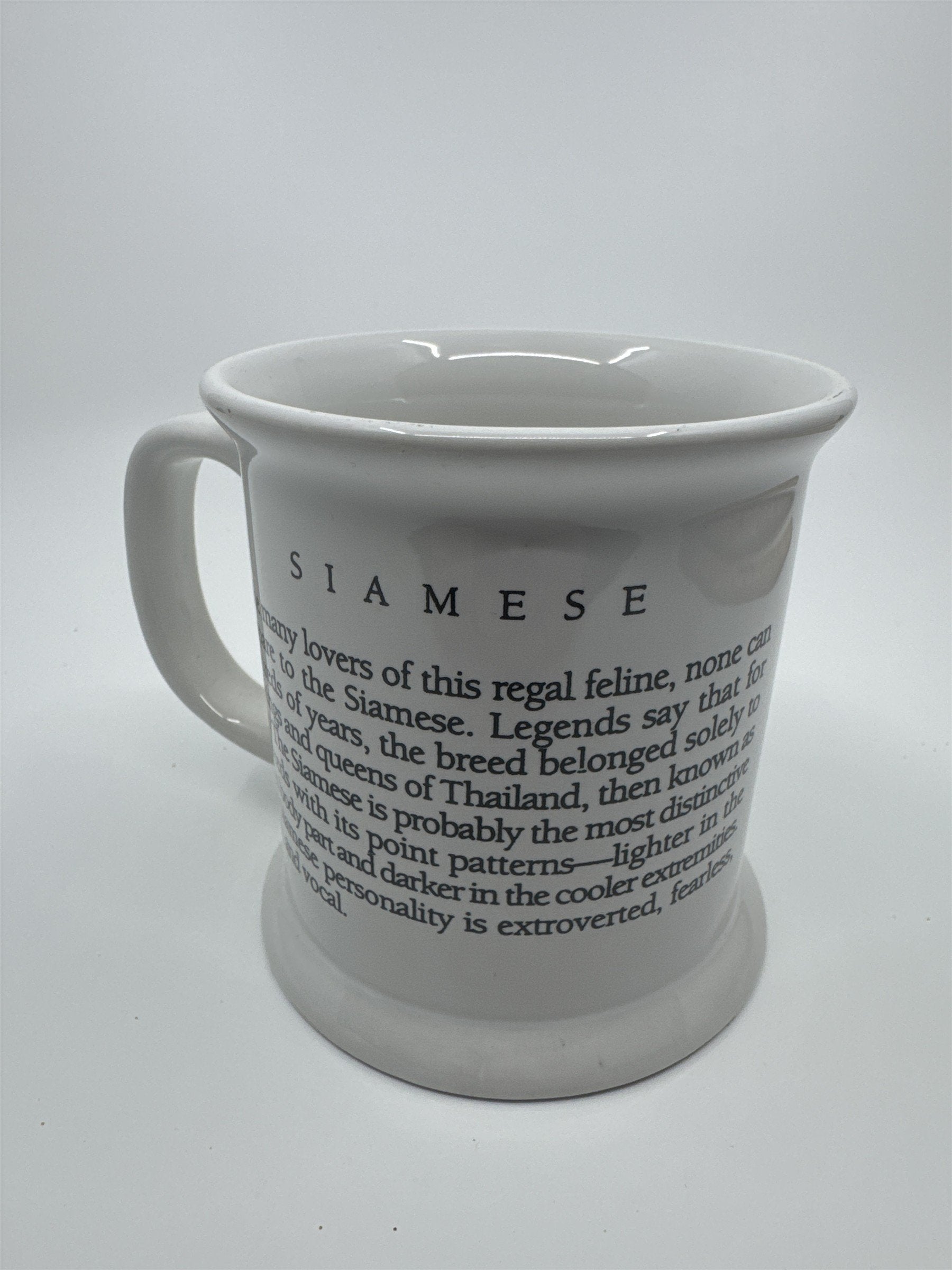 The Legend of Series: Siamese Cat White Coffee Mug Cat Lover's Mug