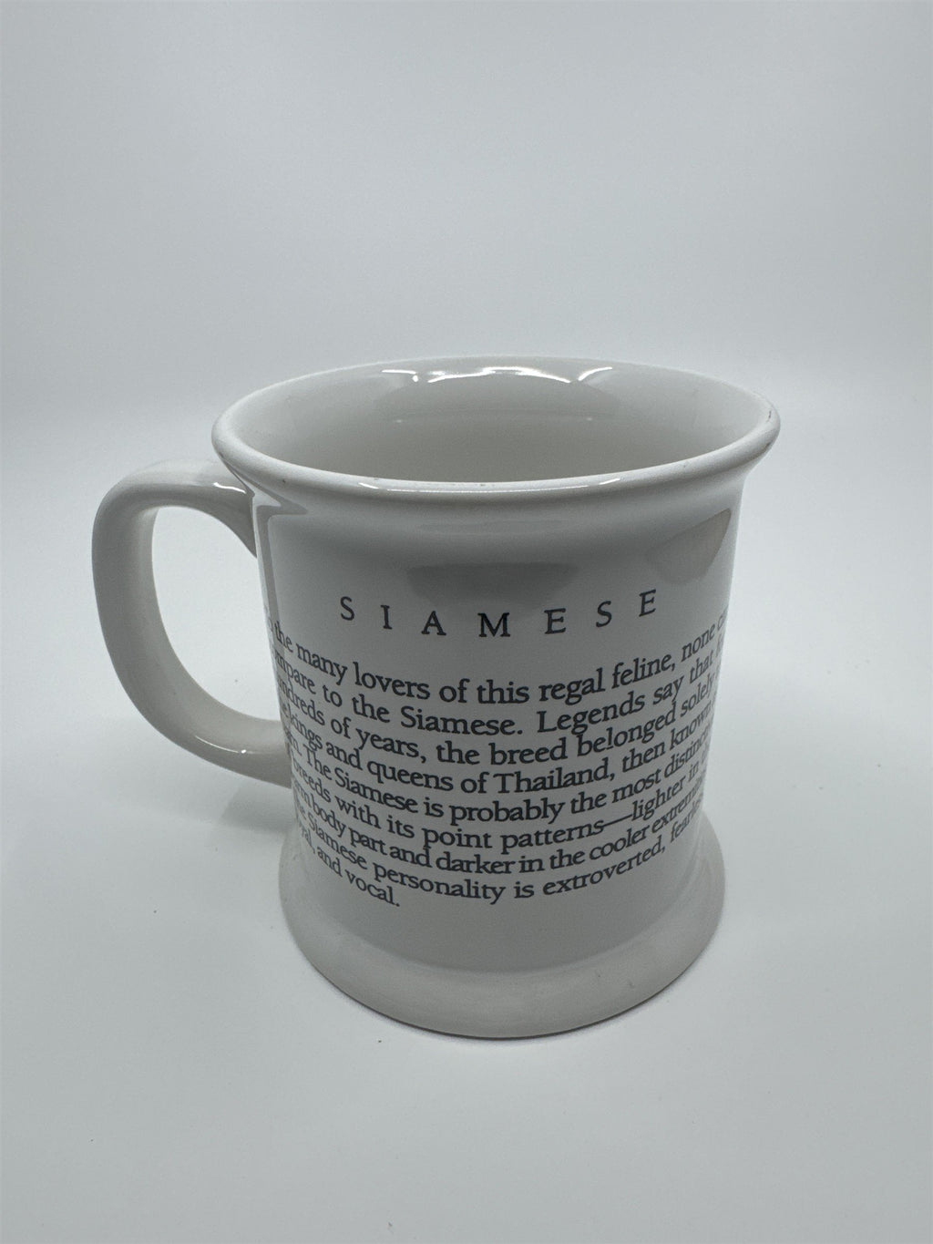 The Legend of Series: Siamese Cat White Coffee Mug Cat Lover's Mug