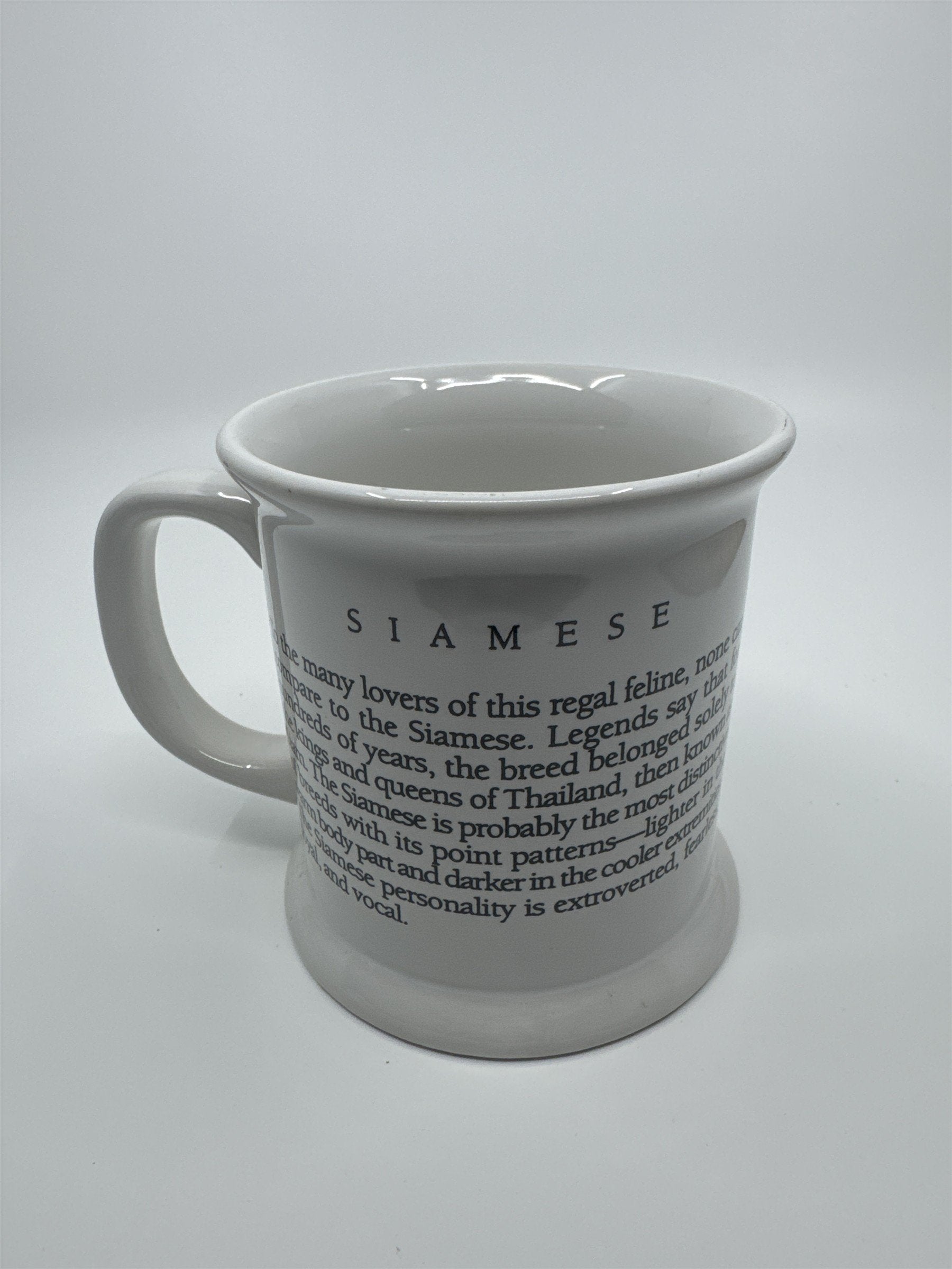 The Legend of Series: Siamese Cat White Coffee Mug Cat Lover's Mug