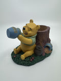 Vintage Winnie The Pooh Tree Trunk Pencil Holder Winnie The Pooh With Hunny