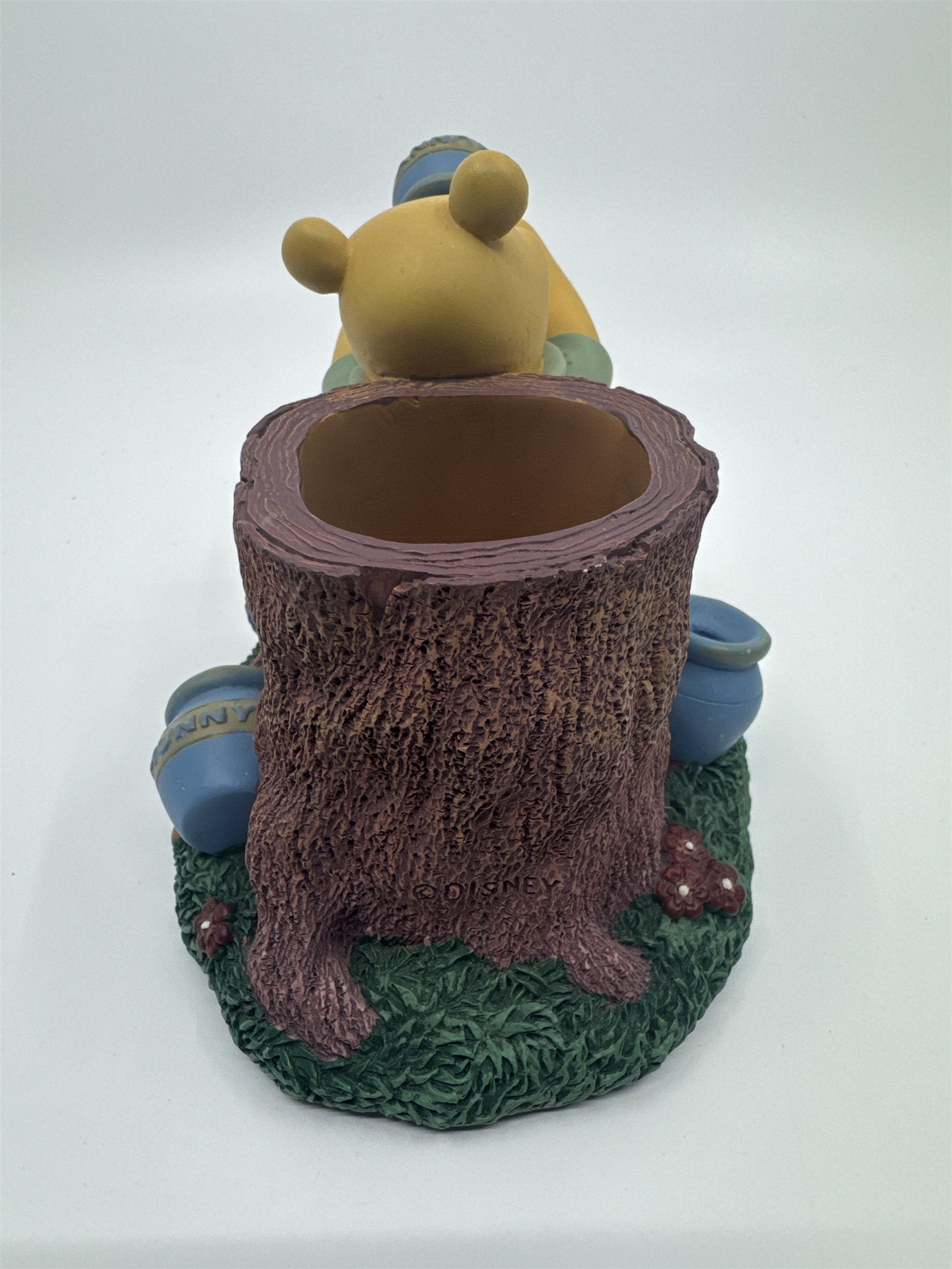 Vintage Winnie The Pooh Tree Trunk Pencil Holder Winnie The Pooh With Hunny
