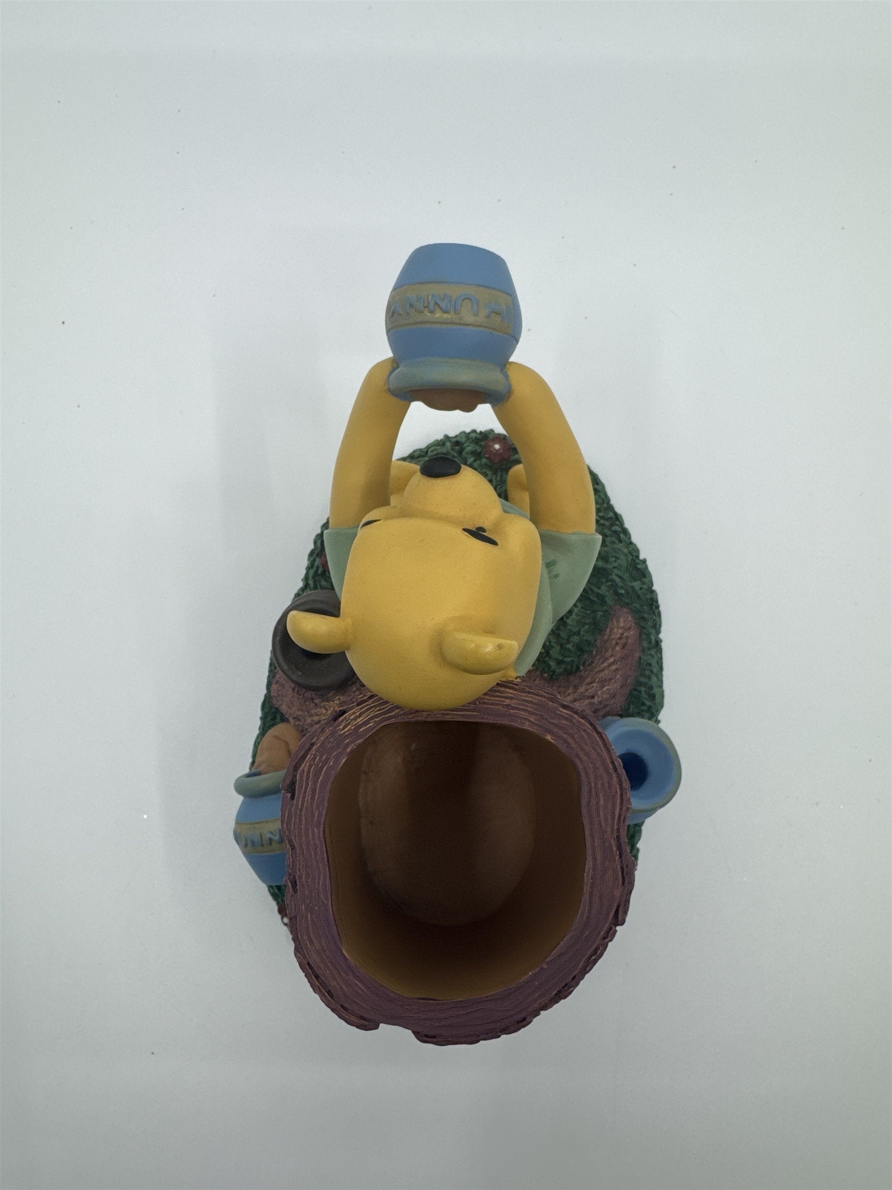 Vintage Winnie The Pooh Tree Trunk Pencil Holder Winnie The Pooh With Hunny