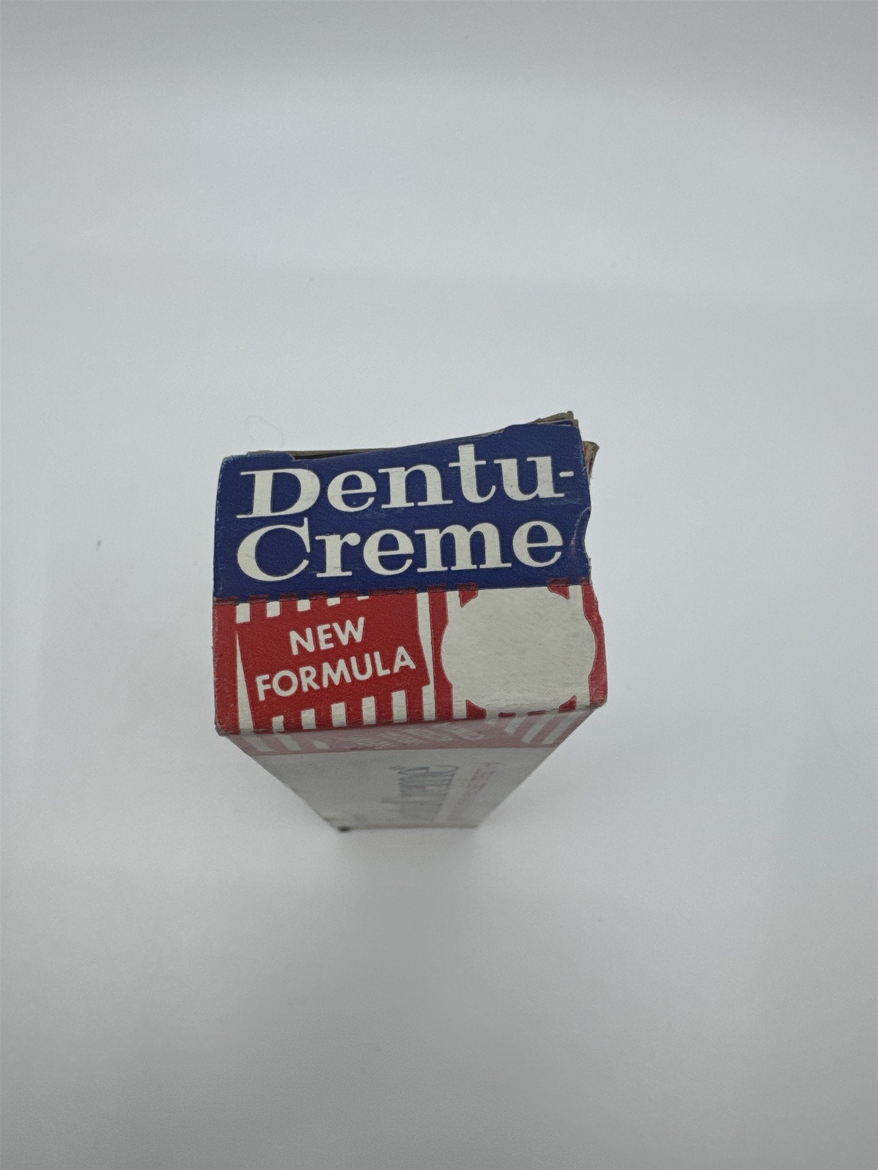 Vintage Dentu-Creme 2.6 Oz Toothpaste for False Teeth by Wernet's With Contents