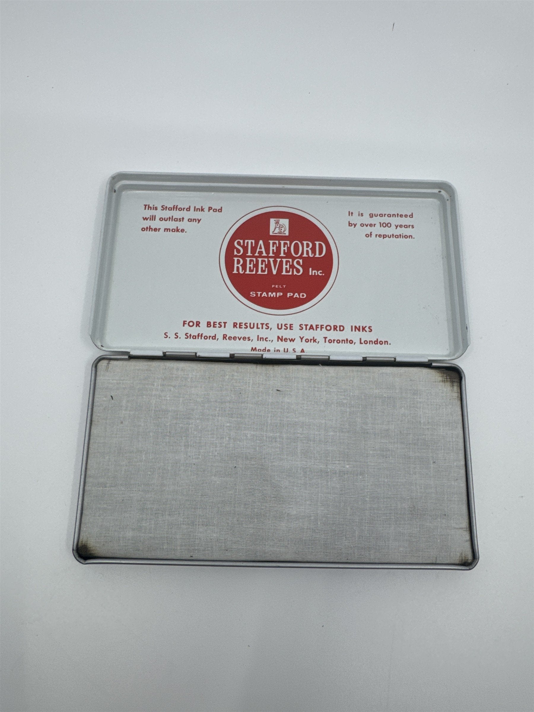 Vintage Stafford's Felt Stamp Pad Stafford Reeves Inc.