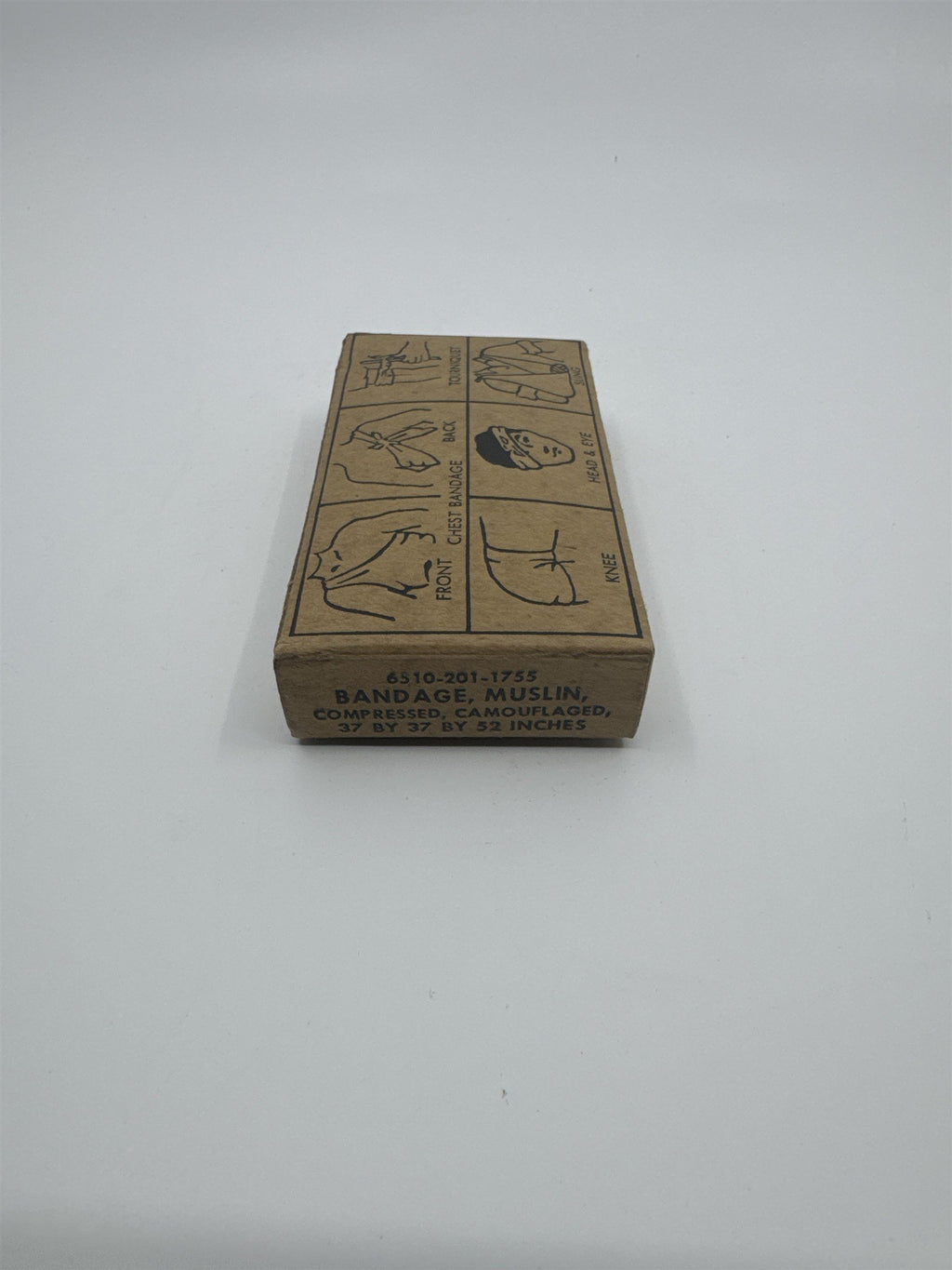 Vintage Lily White Sales Co. Bandage Muslin Compressed Bandage/Dressing In Box