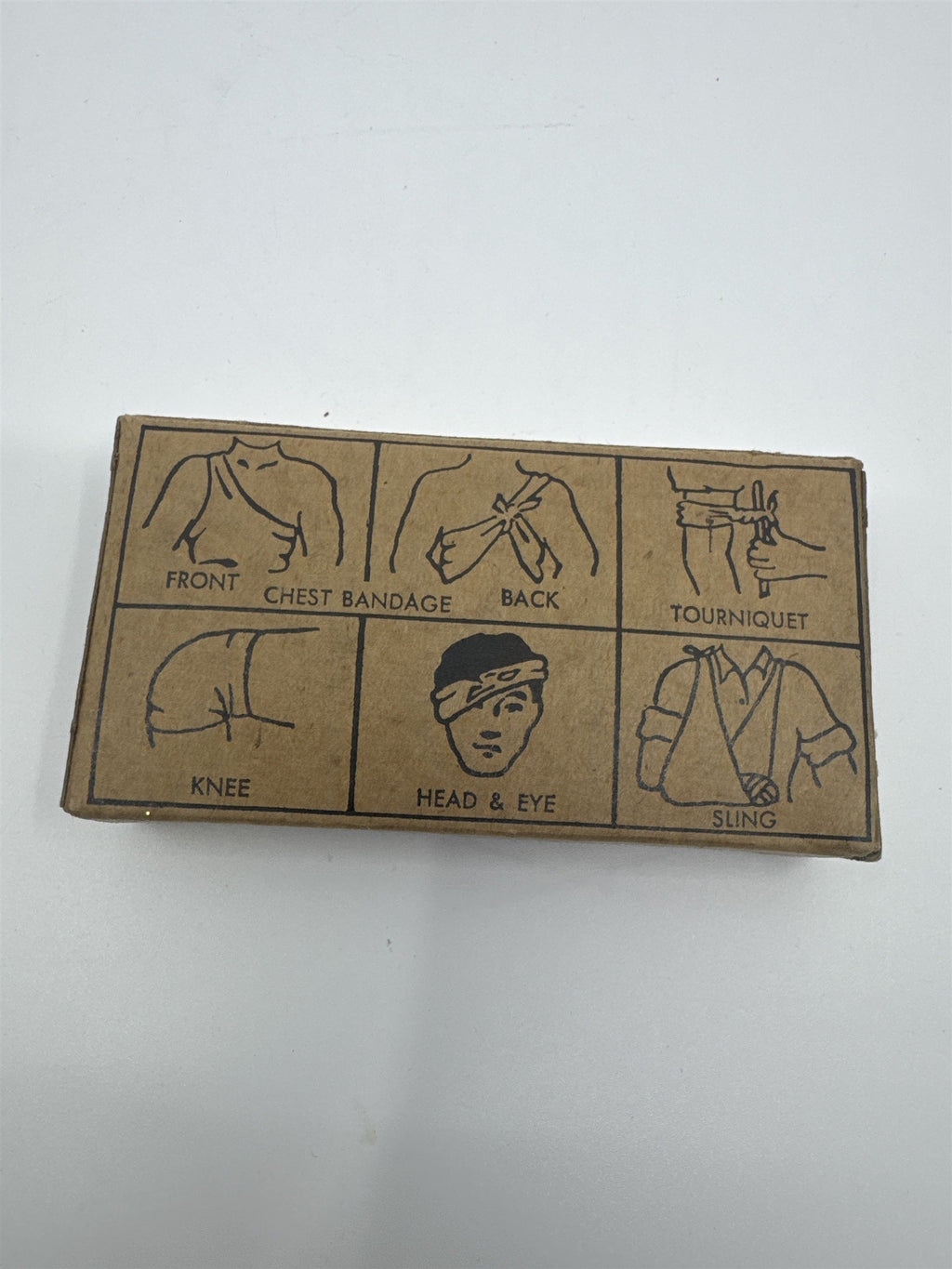 Vintage Lily White Sales Co. Bandage Muslin Compressed Bandage/Dressing In Box