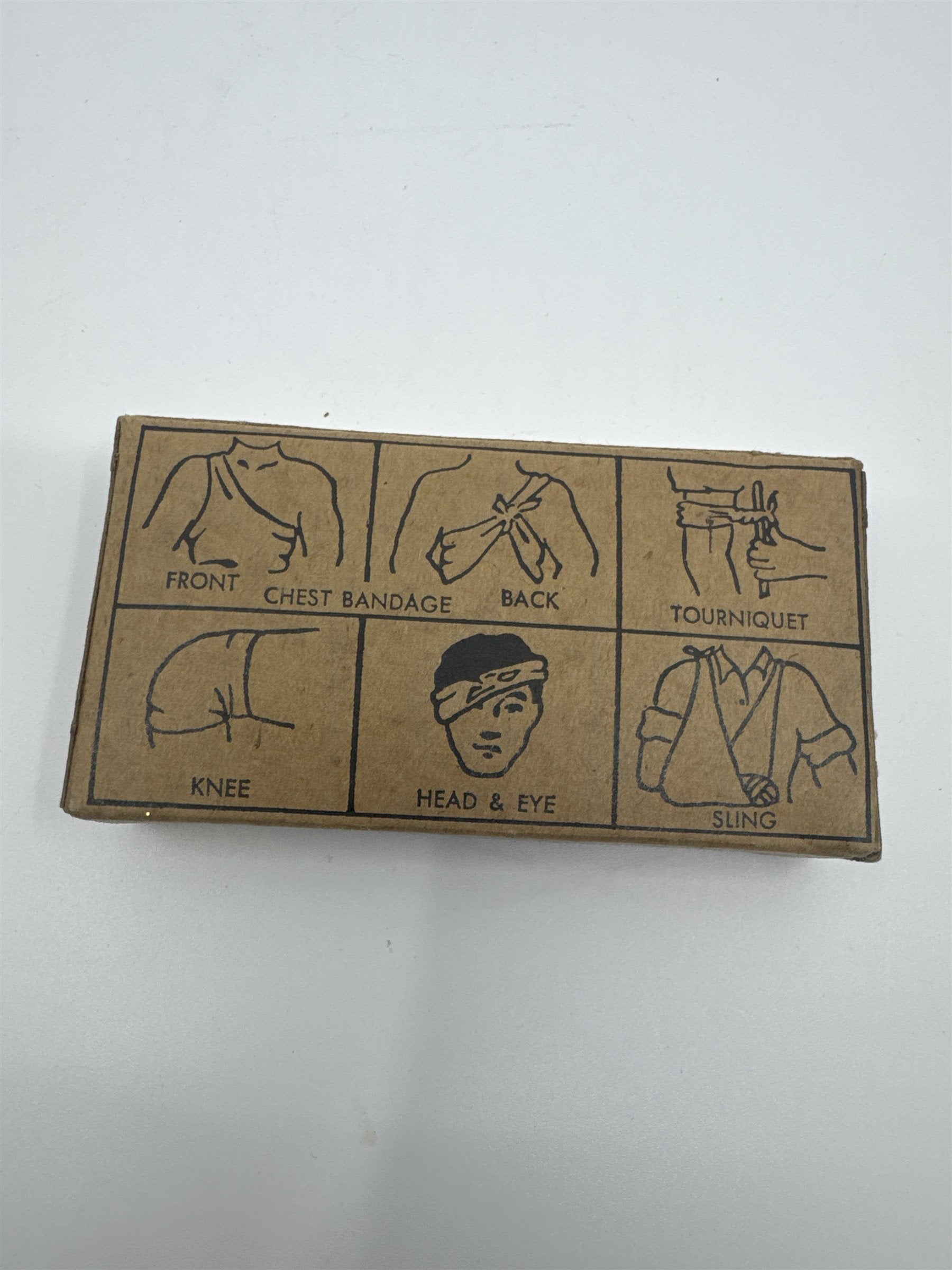 Vintage Lily White Sales Co. Bandage Muslin Compressed Bandage/Dressing In Box