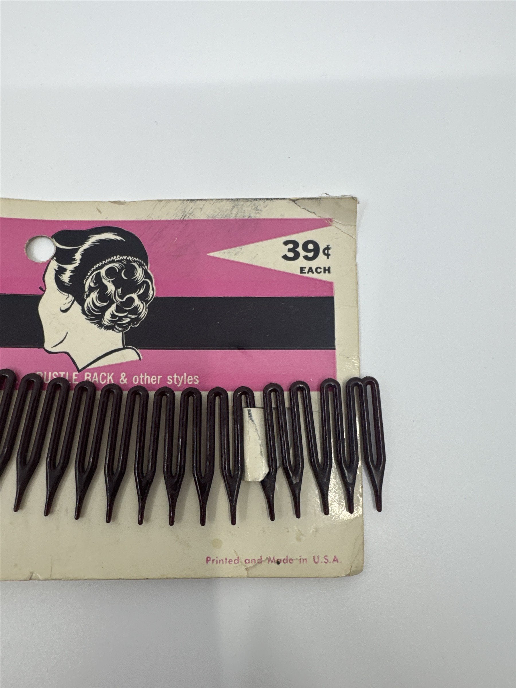 Vintage Goody Nylon Flexible Comb With Locking Feature for Chignon/Ponytails