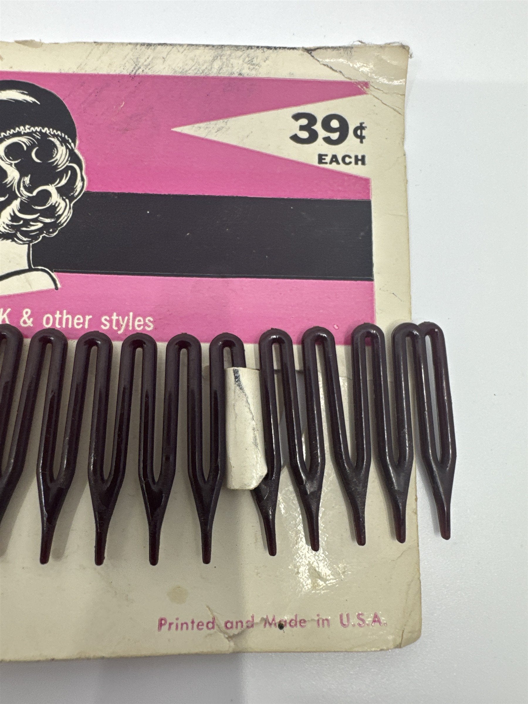 Vintage Goody Nylon Flexible Comb With Locking Feature for Chignon/Ponytails