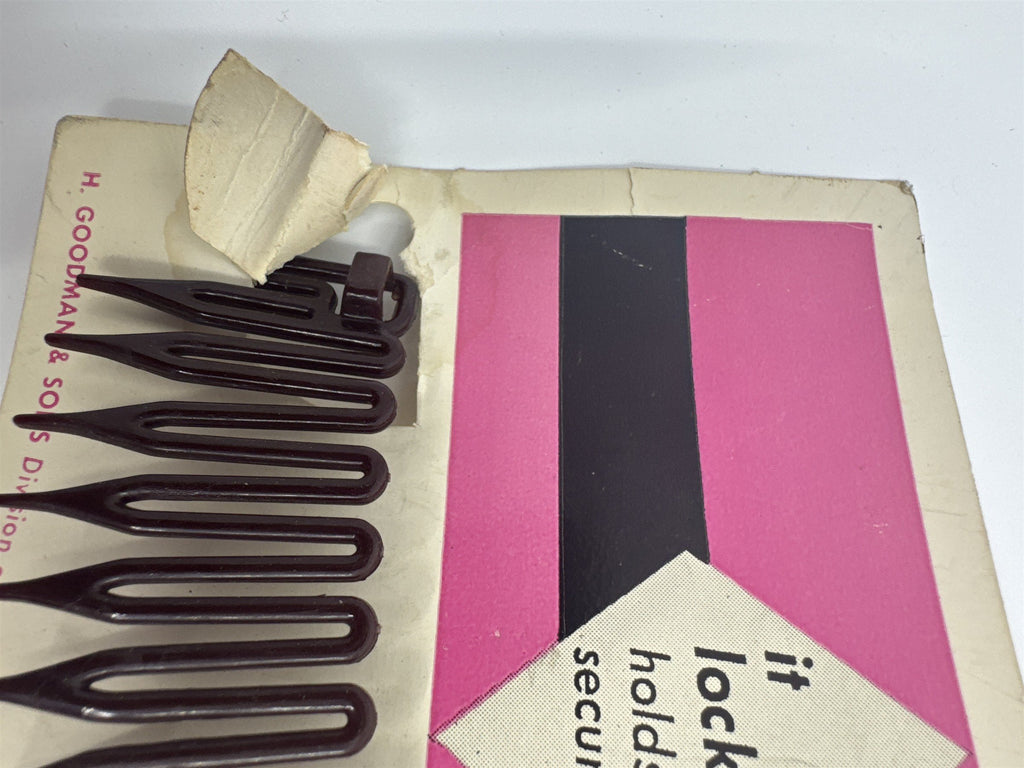 Vintage Goody Nylon Flexible Comb With Locking Feature for Chignon/Ponytails