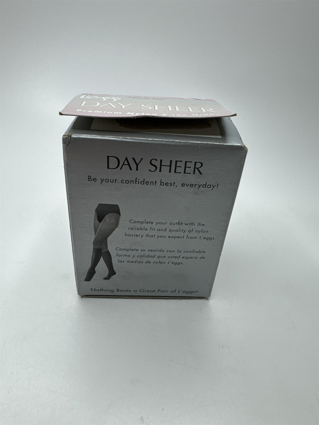 4pk L'eggs Knee Highs Off Black Sheer Toe Day Sheer Premium Nylon Knee Highs