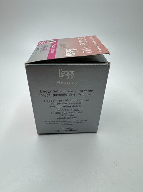 2pk L'eggs Knee Highs Off Black Sheer Toe Day Sheer Premium Nylon Knee Highs
