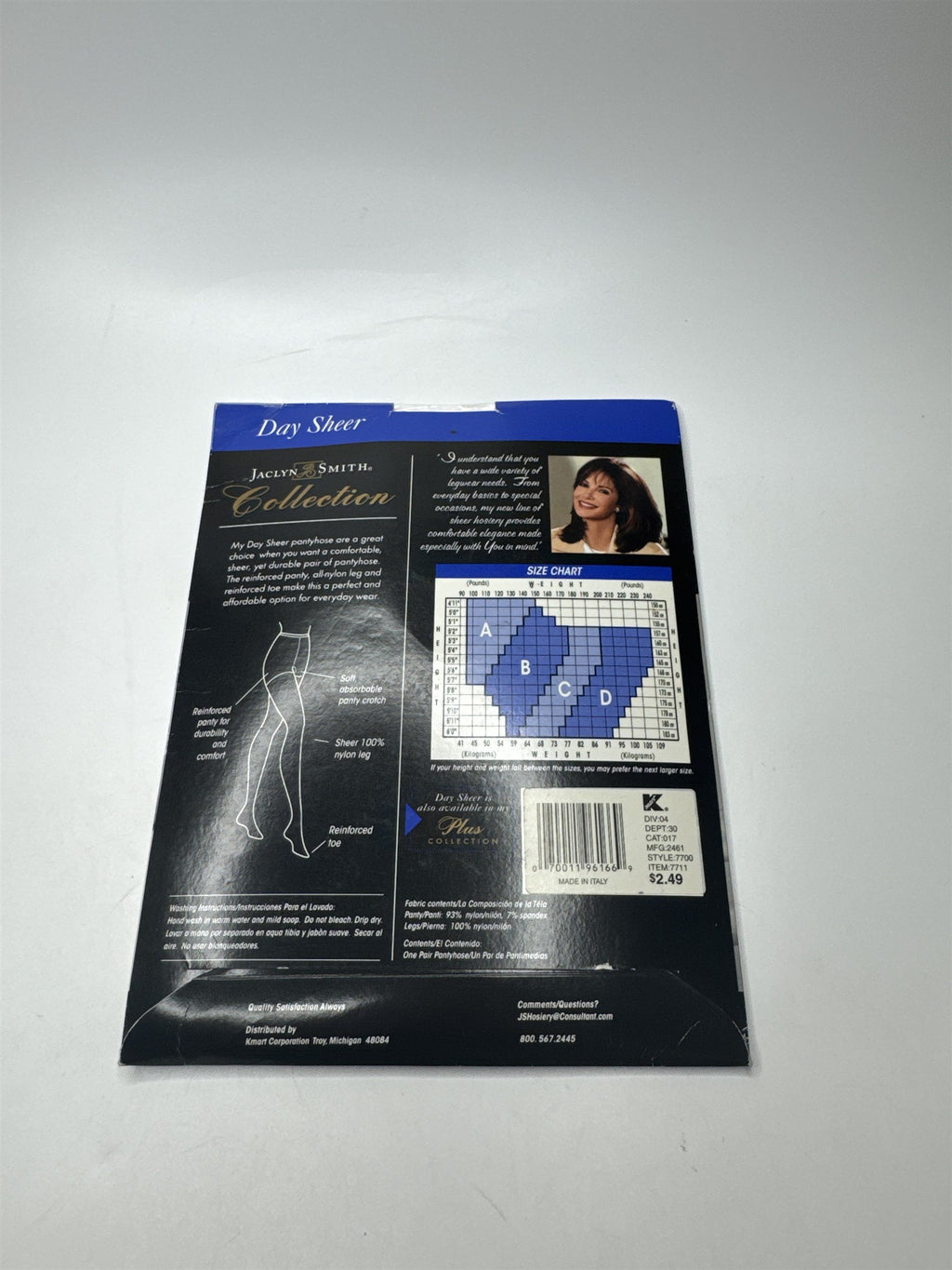 Jaclyn Smith Collection Day Sheer Reinforced Nylon Leg Panty Size A Soft Beige