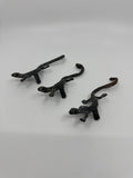 Set of Three Vintage Metal Lizard Coat Hangers/Key Hangers/purse Hangers