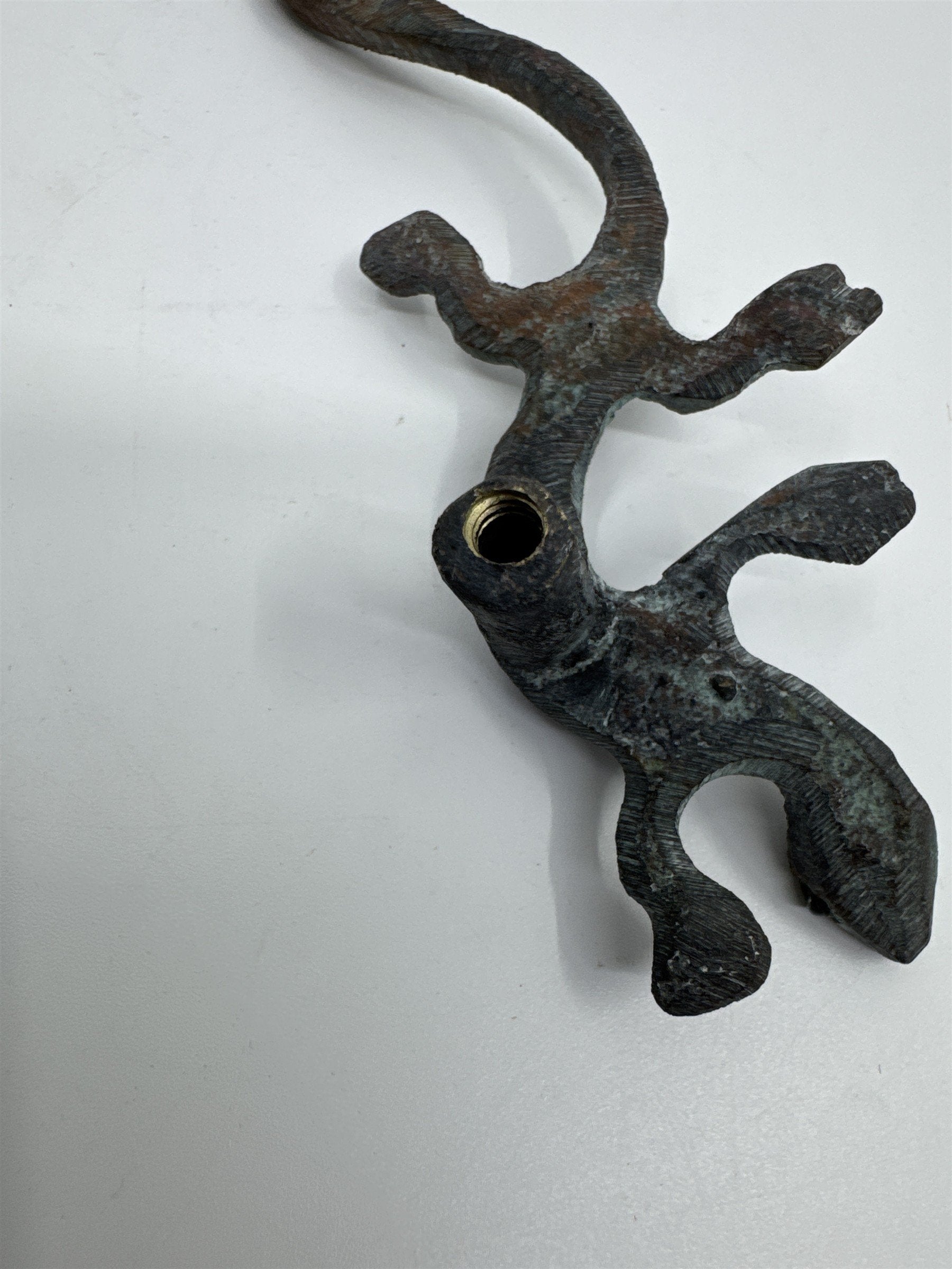 Set of Three Vintage Metal Lizard Coat Hangers/Key Hangers/purse Hangers