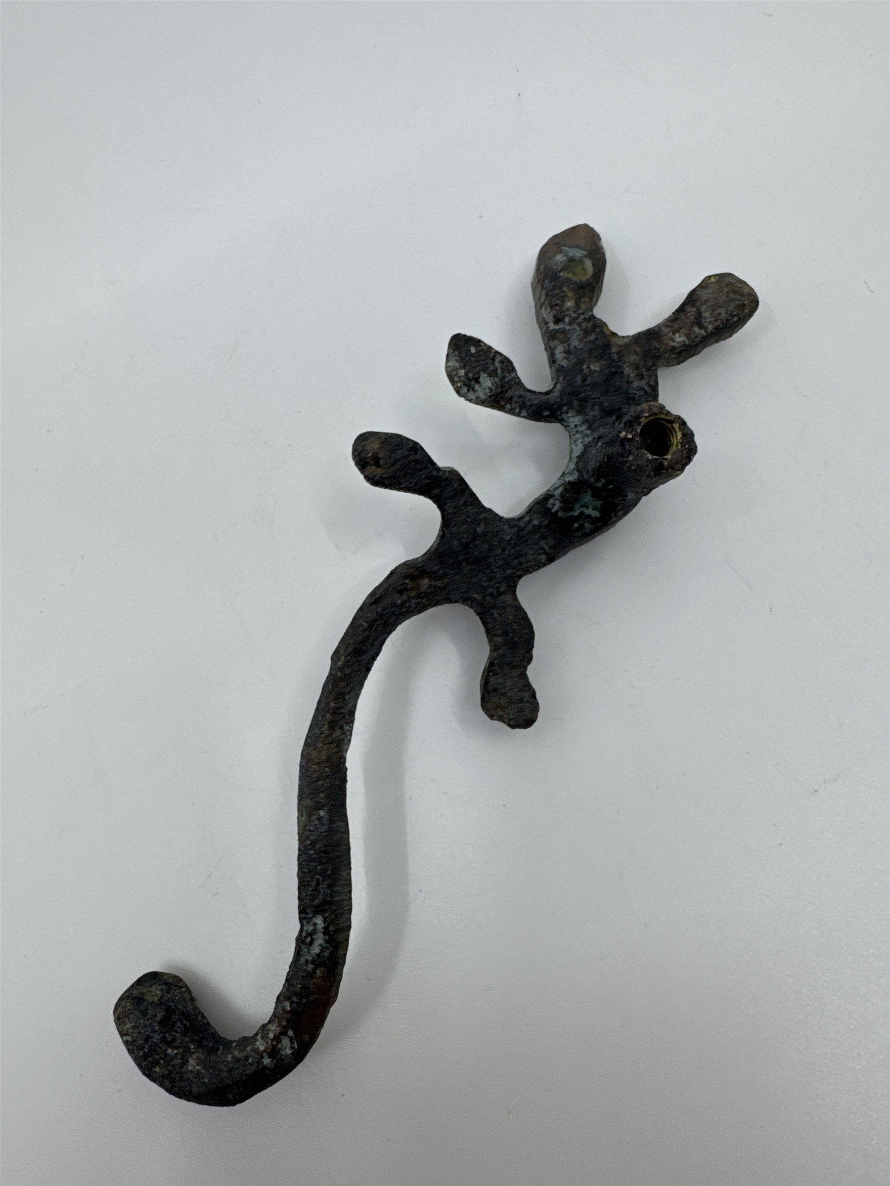 Set of Three Vintage Metal Lizard Coat Hangers/Key Hangers/purse Hangers