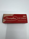 Vintage Swingline No. SF-1 Staples 5000 Staples Box Mostly Full