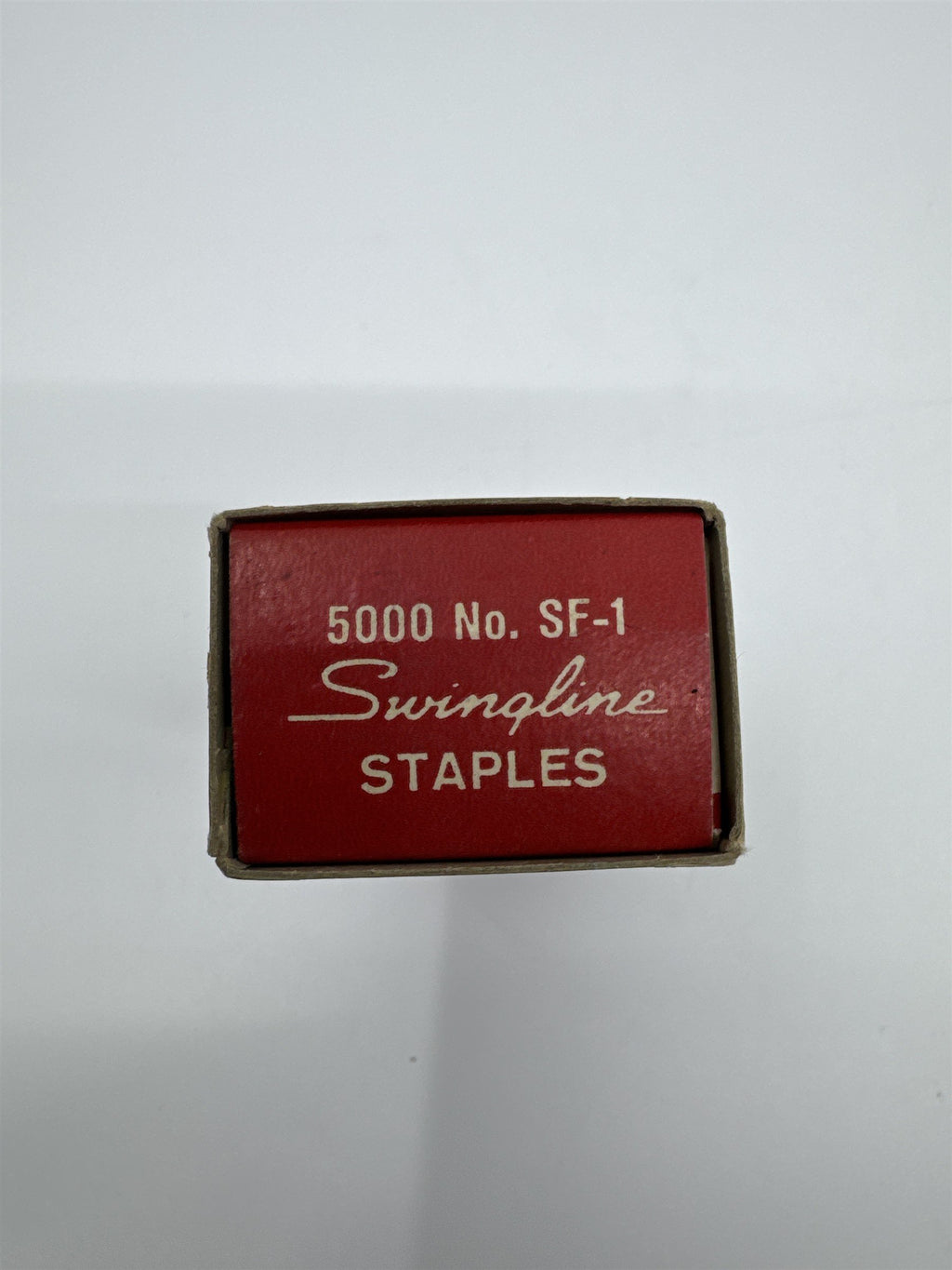 Vintage Swingline No. SF-1 Staples 5000 Staples Box Mostly Full