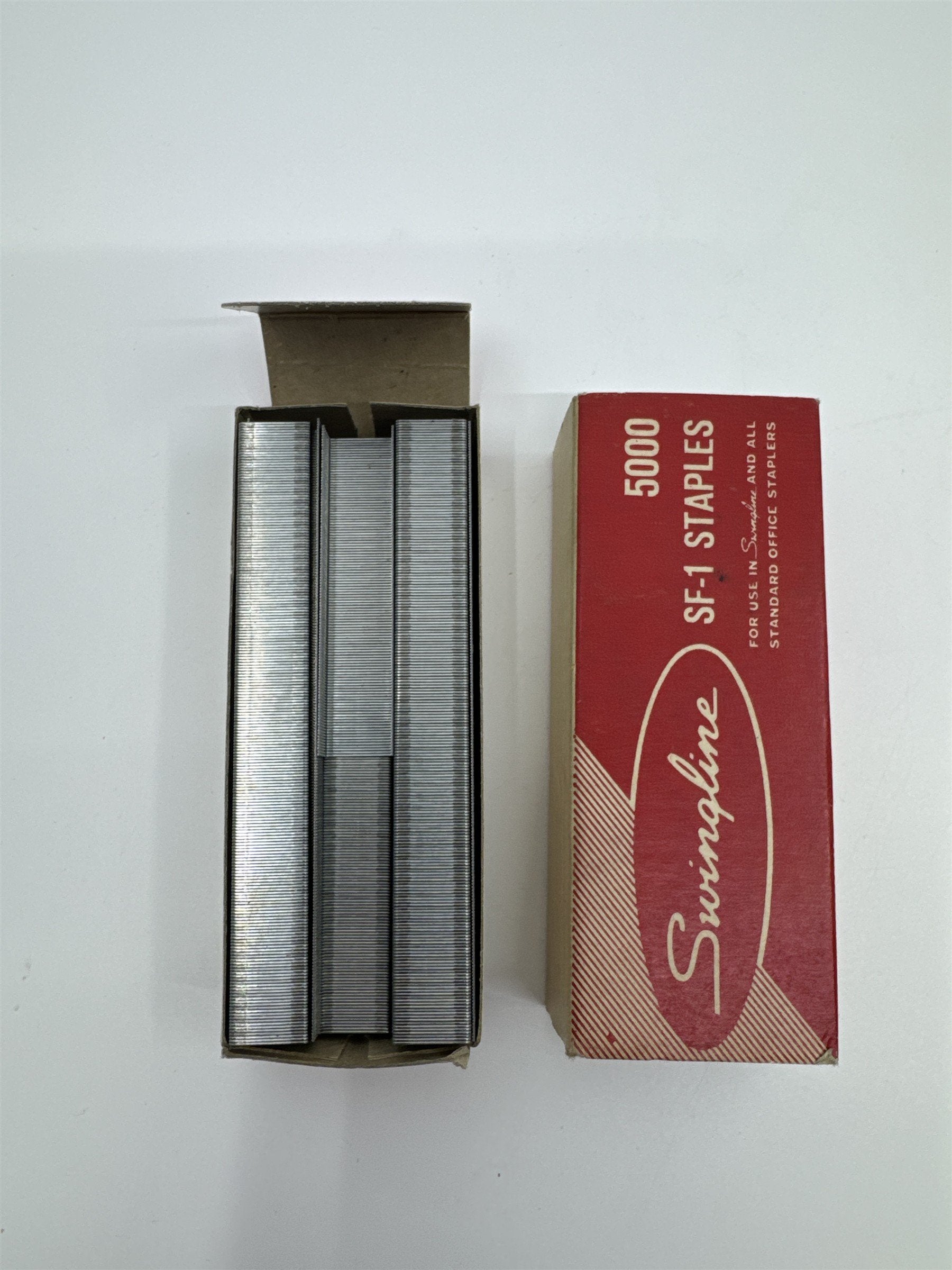 Vintage Swingline No. SF-1 Staples 5000 Staples Box Mostly Full