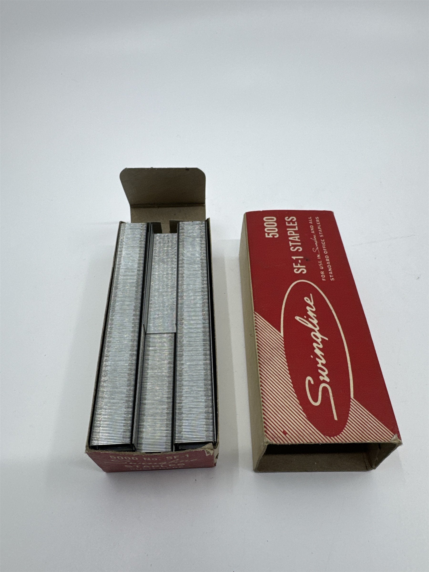 Vintage Swingline No. SF-1 Staples 5000 Staples Box Mostly Full
