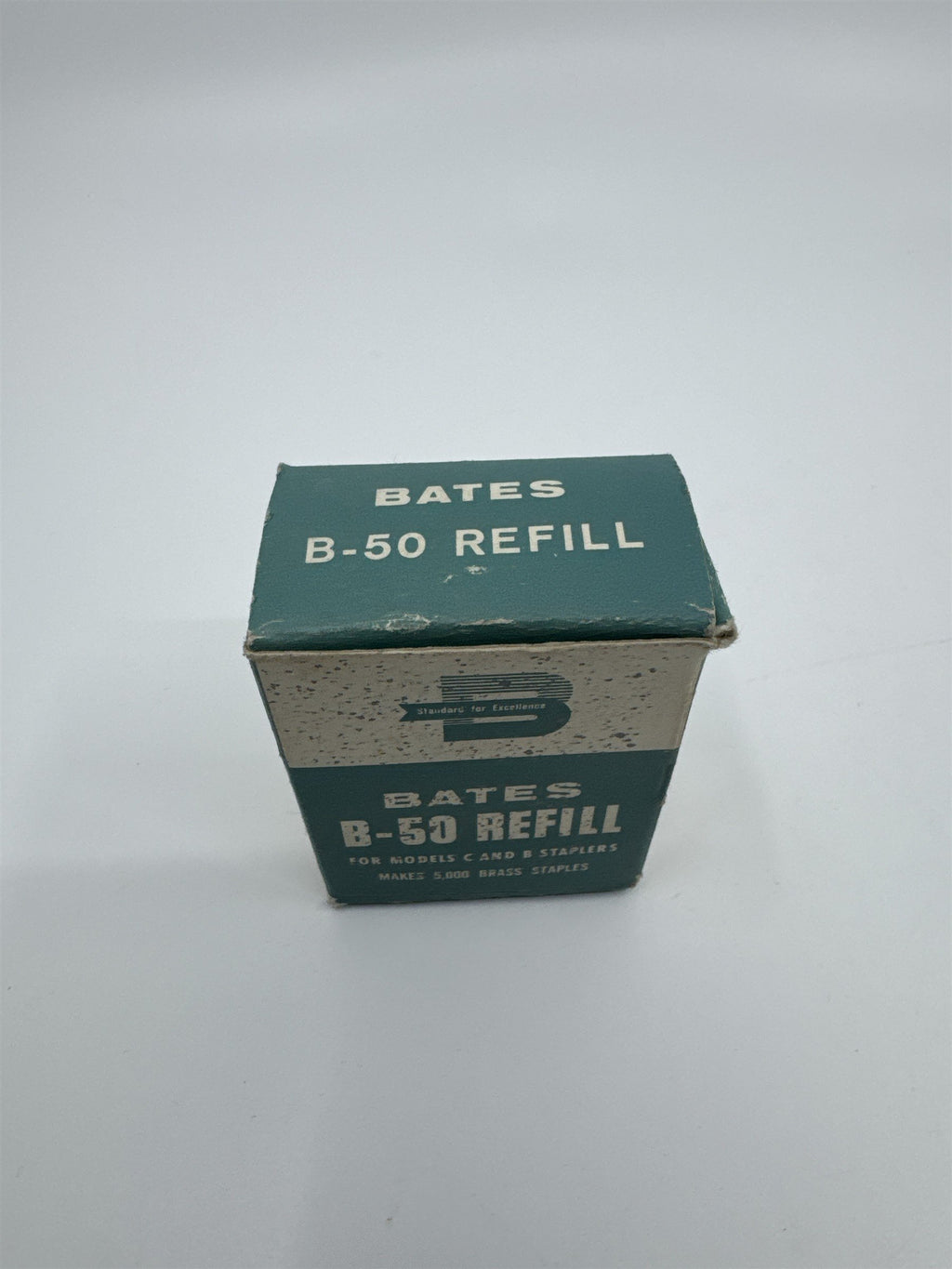 Vintage Bates B-50 Refill 5,000 Brass Staples Maker For Models C and D Staplers