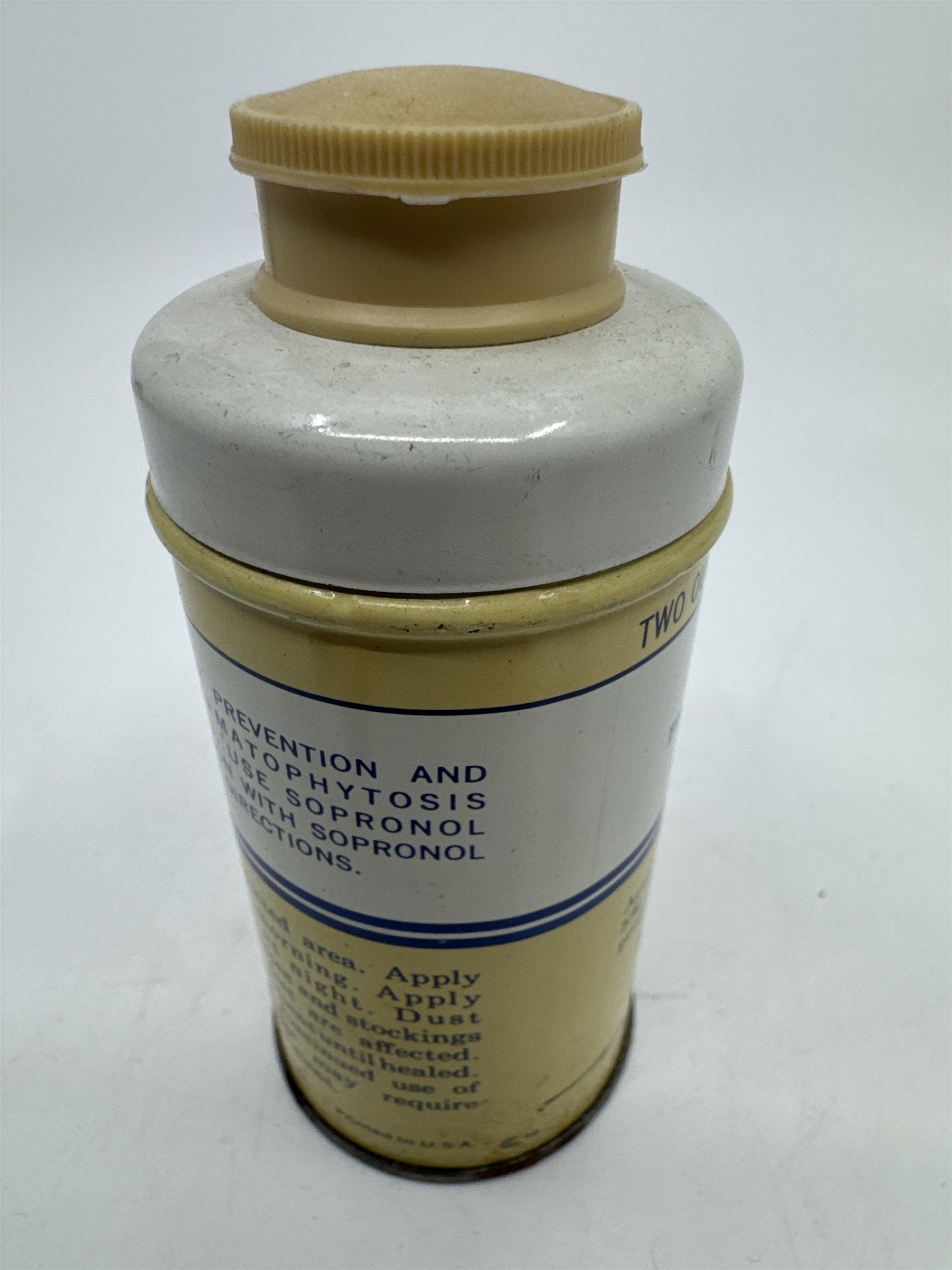 Vintage Sopronol Powder 2 Oz. By Wyeth Laboratories For Athlete's Feet
