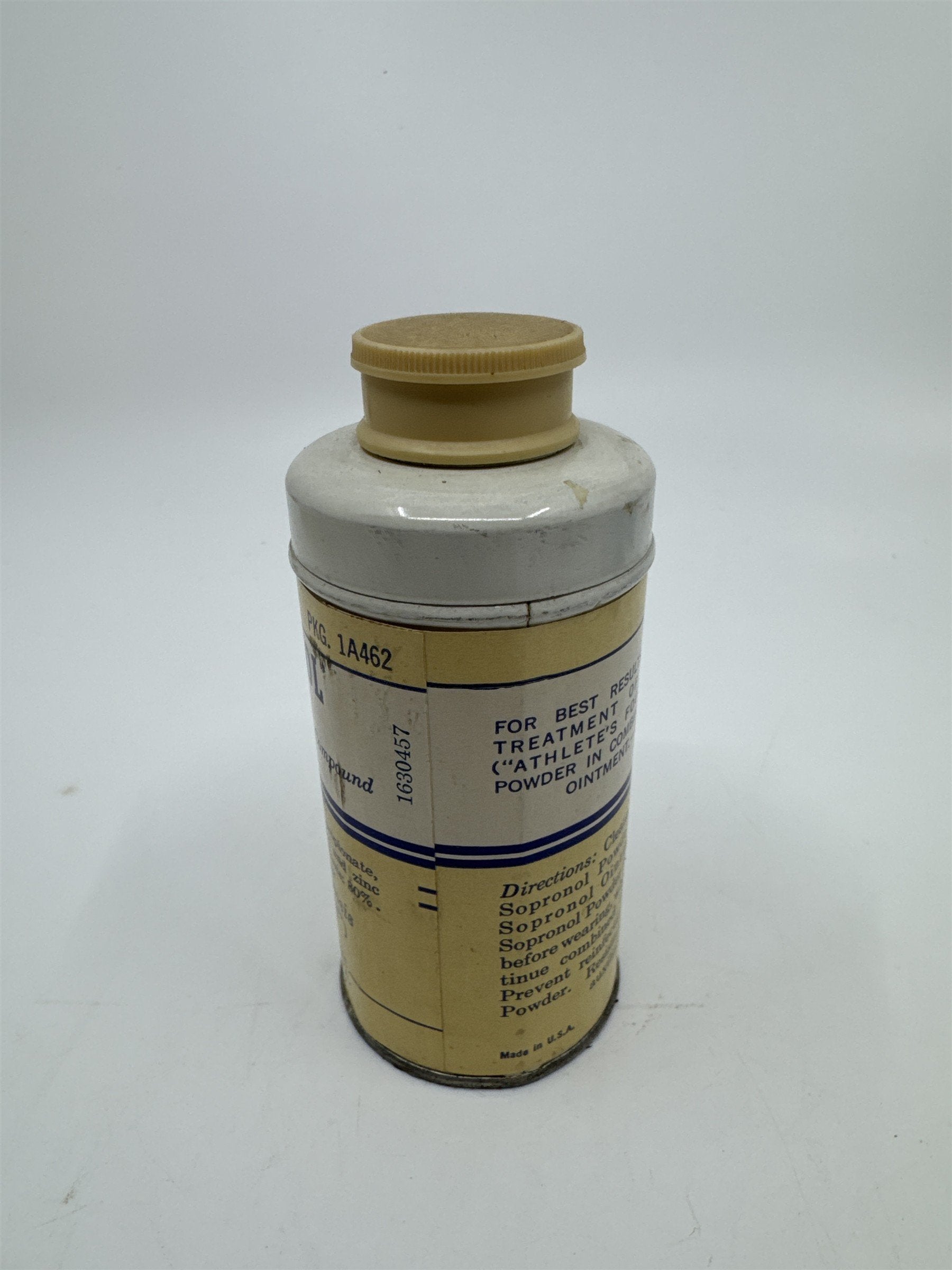 Vintage Sopronol Powder 2 Oz. By Wyeth Laboratories For Athlete's Feet