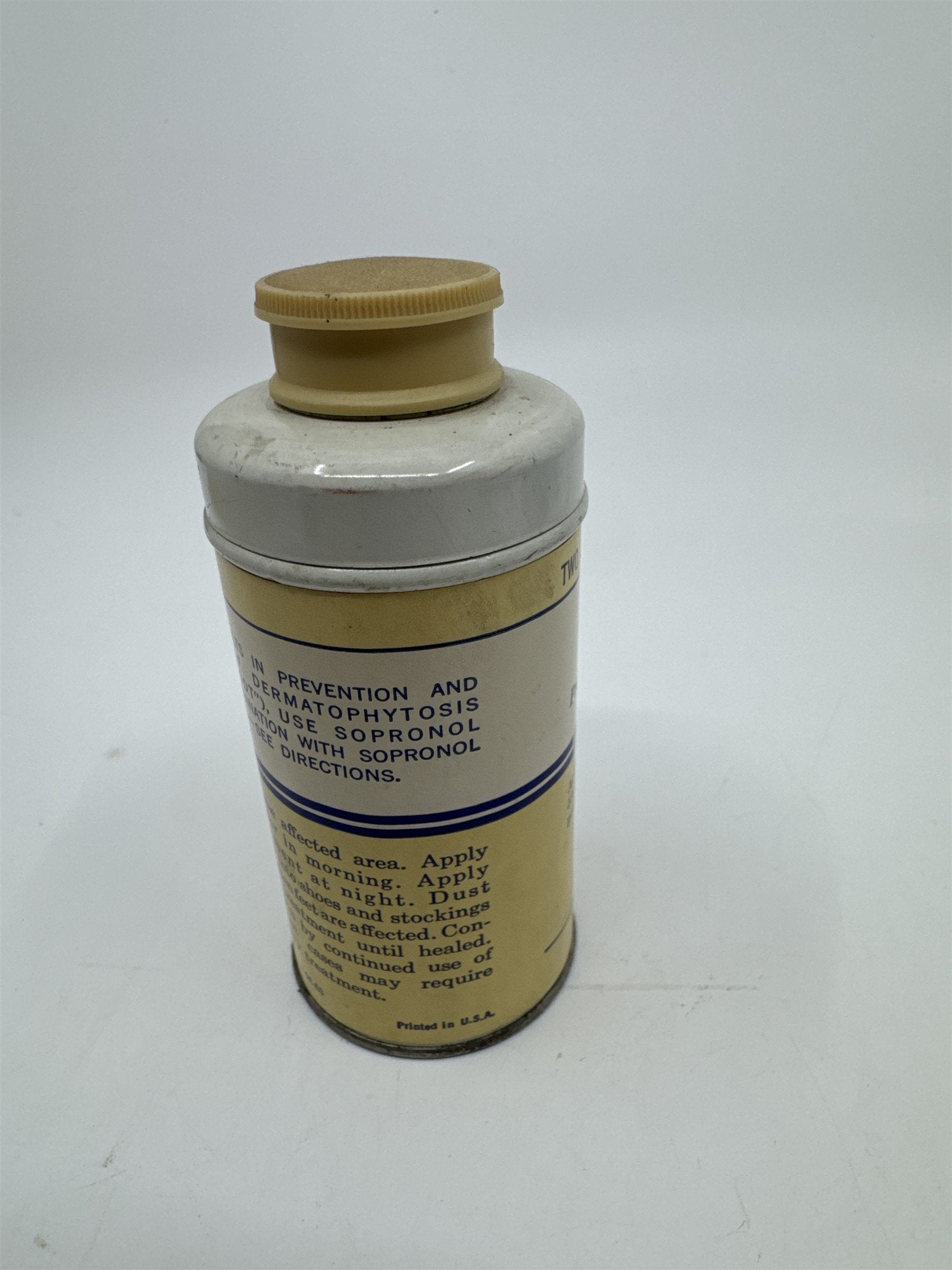 Vintage Sopronol Powder 2 Oz. By Wyeth Laboratories For Athlete's Feet