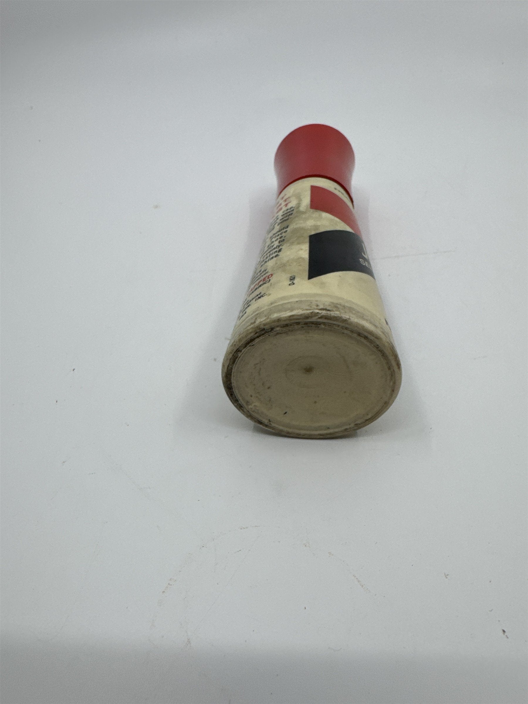 Vintage Johnson's 2 Oz Self Shining Black Polish Plastic Bottle W/ Some Contents