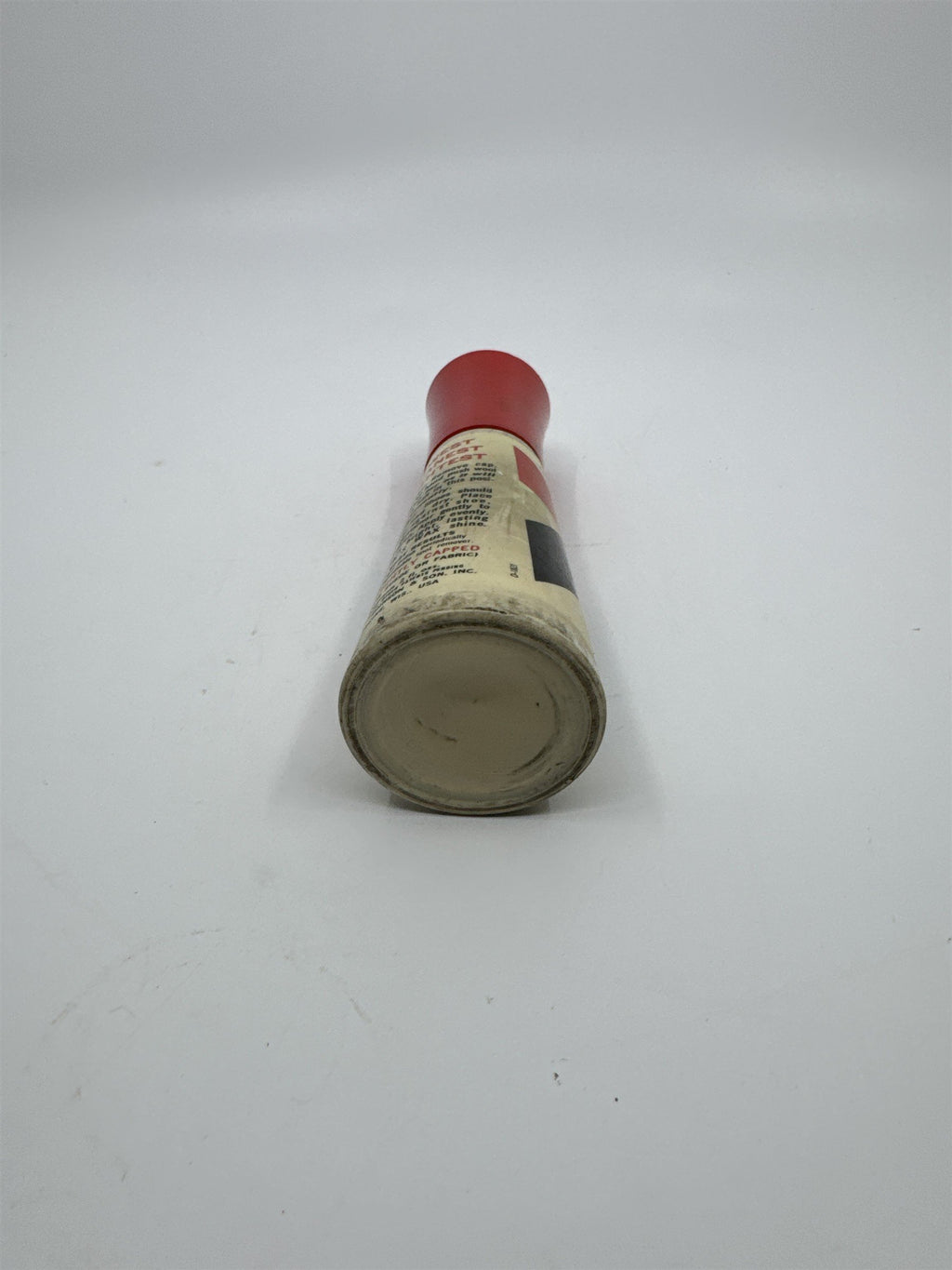 Vintage Johnson's 2 Oz Self Shining Black Polish Plastic Bottle W/ Some Contents