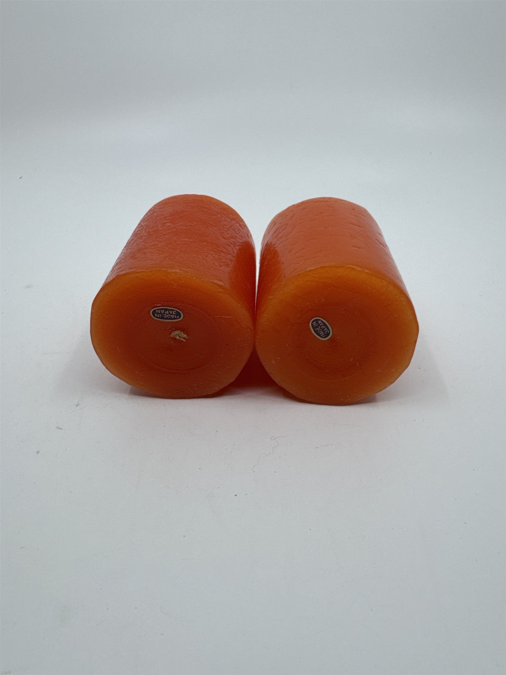Set of Two Santa Clause Christmas Candle Holders with Candles by RB Japan