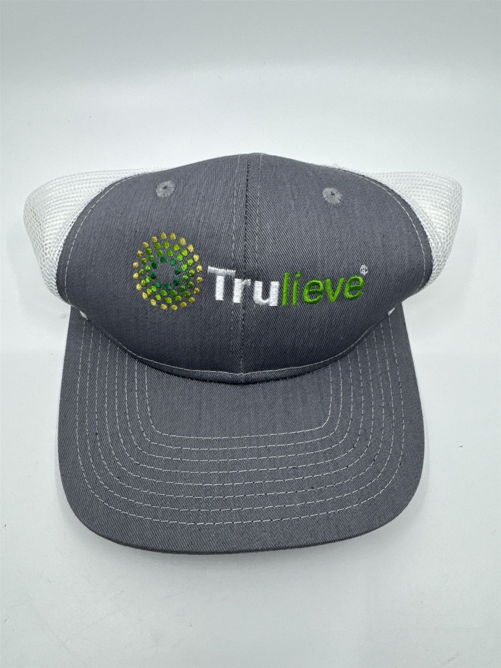 Trulieve Grey/Green Trucker Hat, Sunglasses, Sticker, Bracelet, Chapstick