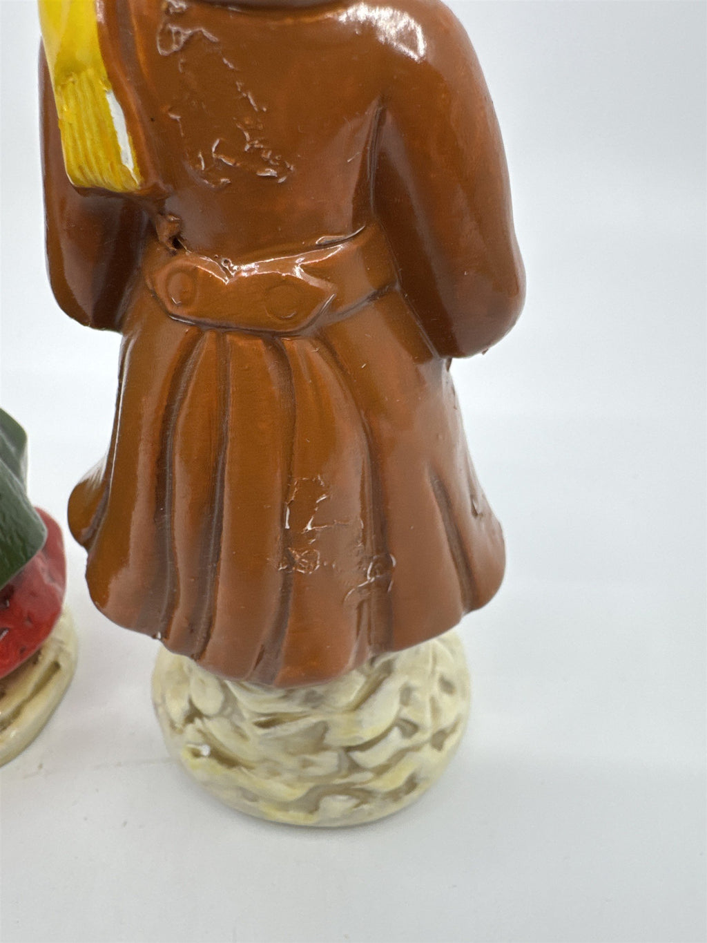 Set of Two Vintage Christmas Carolers with Gift and Book By RB Made in Japan