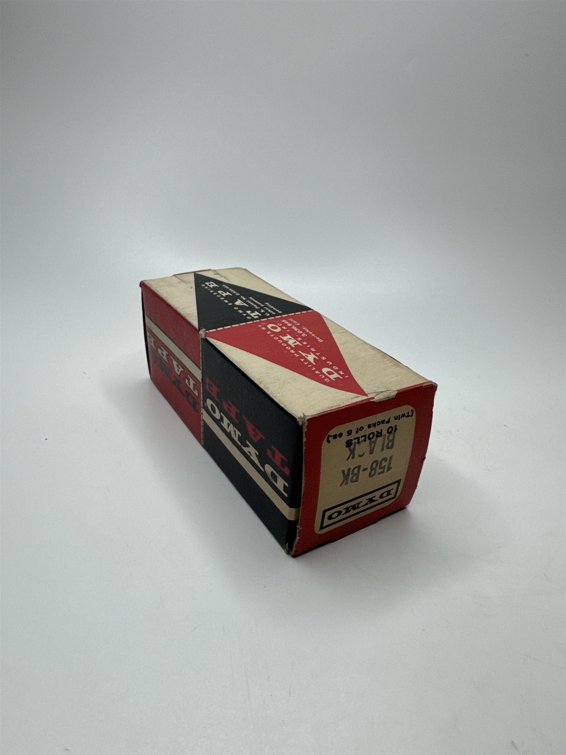 Vintage Dymo Tape 158-BK Black 10 Rolls (Twin Packs of 5 Ea) Nostalgic Tape NOS