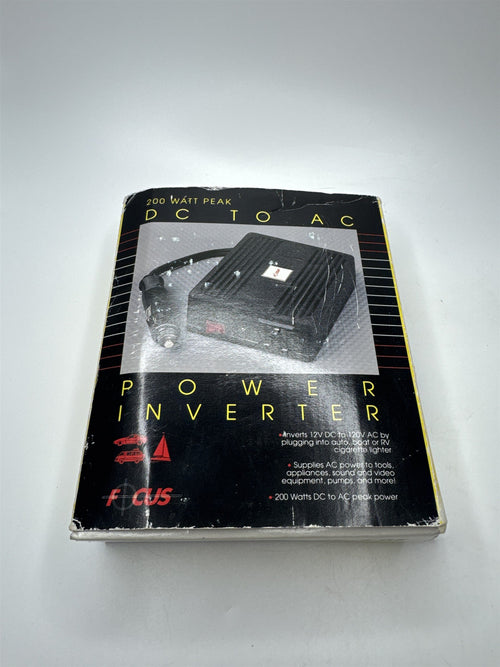 FOCUS Model PC140 200 Watt Peak DC to AC Power Inverter *Not for Positive Ground