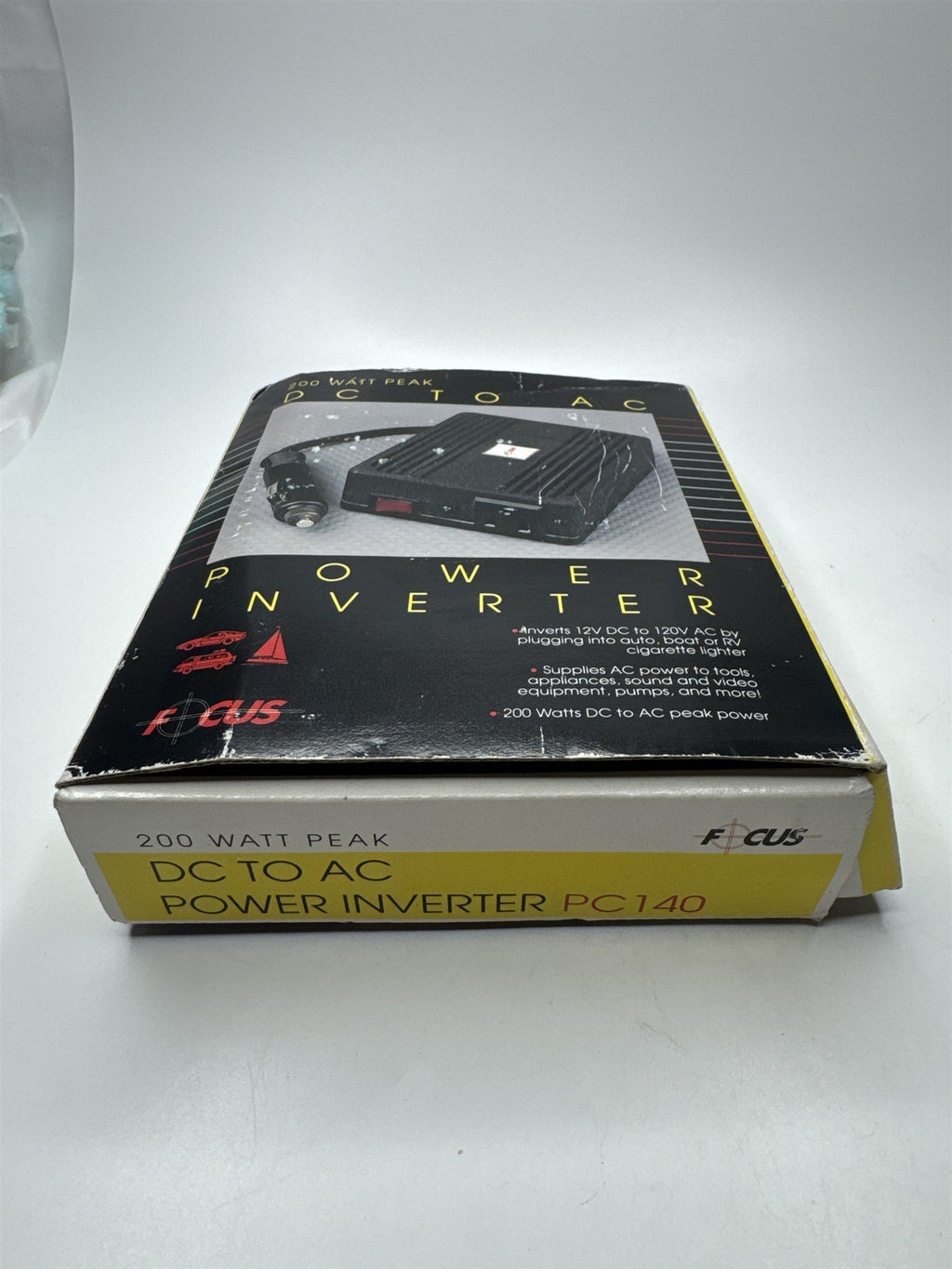 FOCUS Model PC140 200 Watt Peak DC to AC Power Inverter *Not for Positive Ground