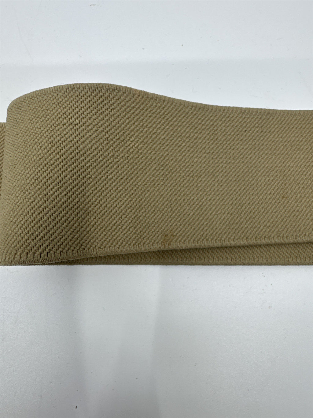 Women's Tan/Beige O-Ring Fashionable Elastic Belt