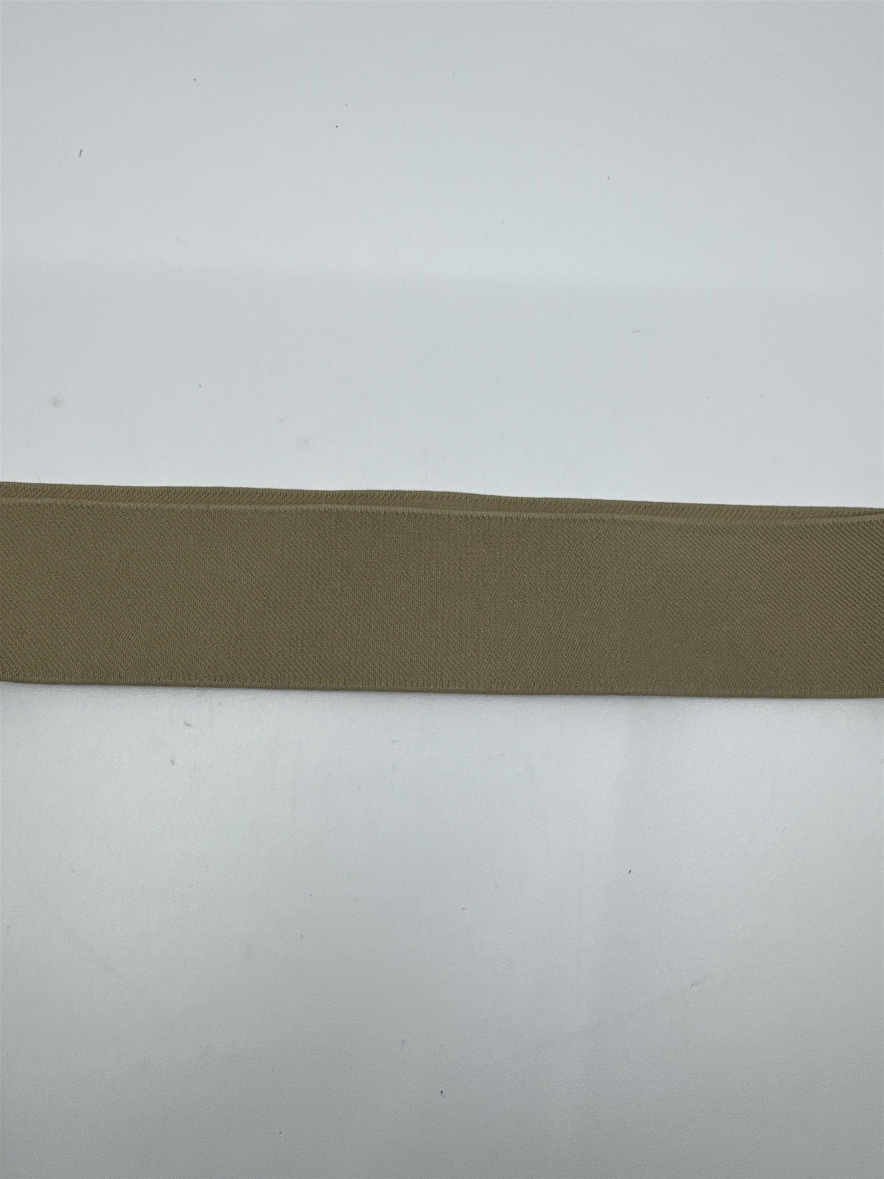 Women's Tan/Beige O-Ring Fashionable Elastic Belt