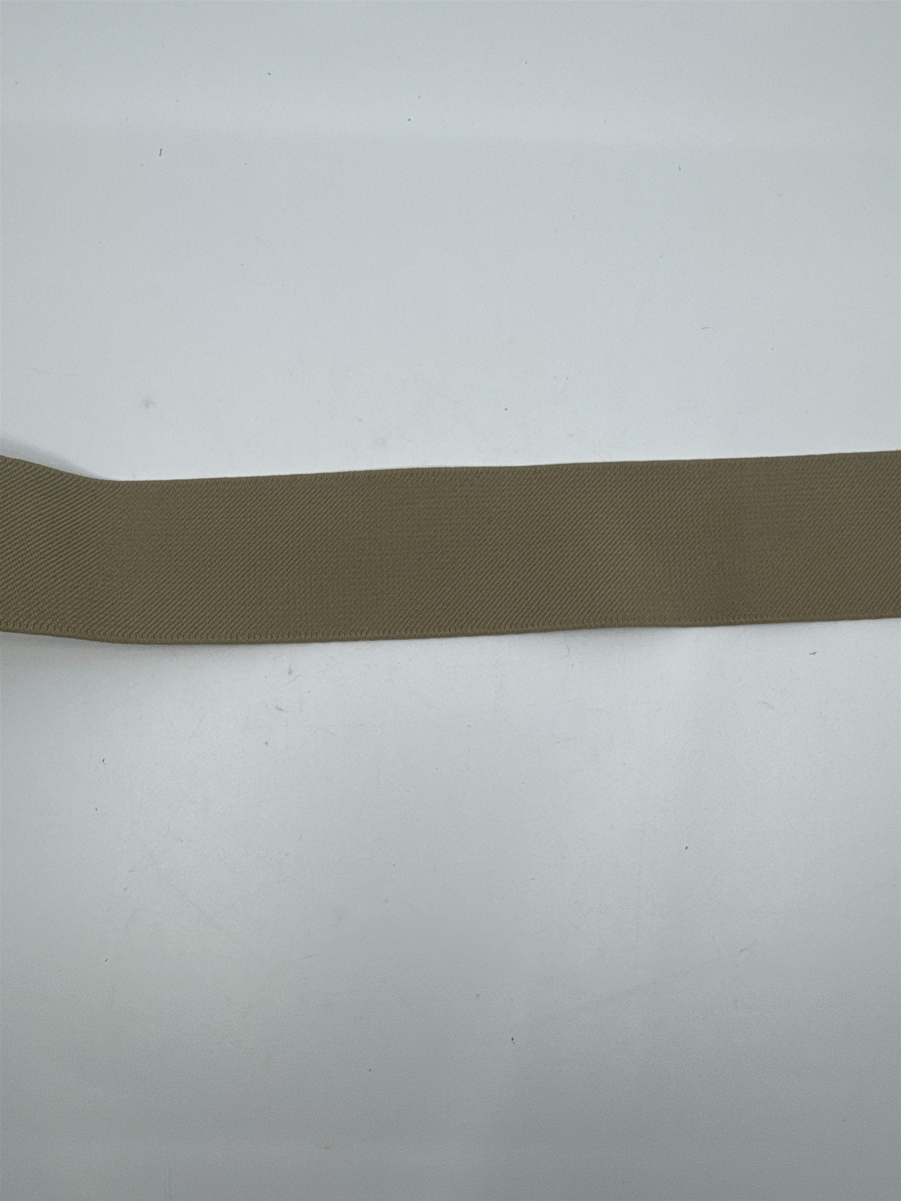 Women's Tan/Beige O-Ring Fashionable Elastic Belt