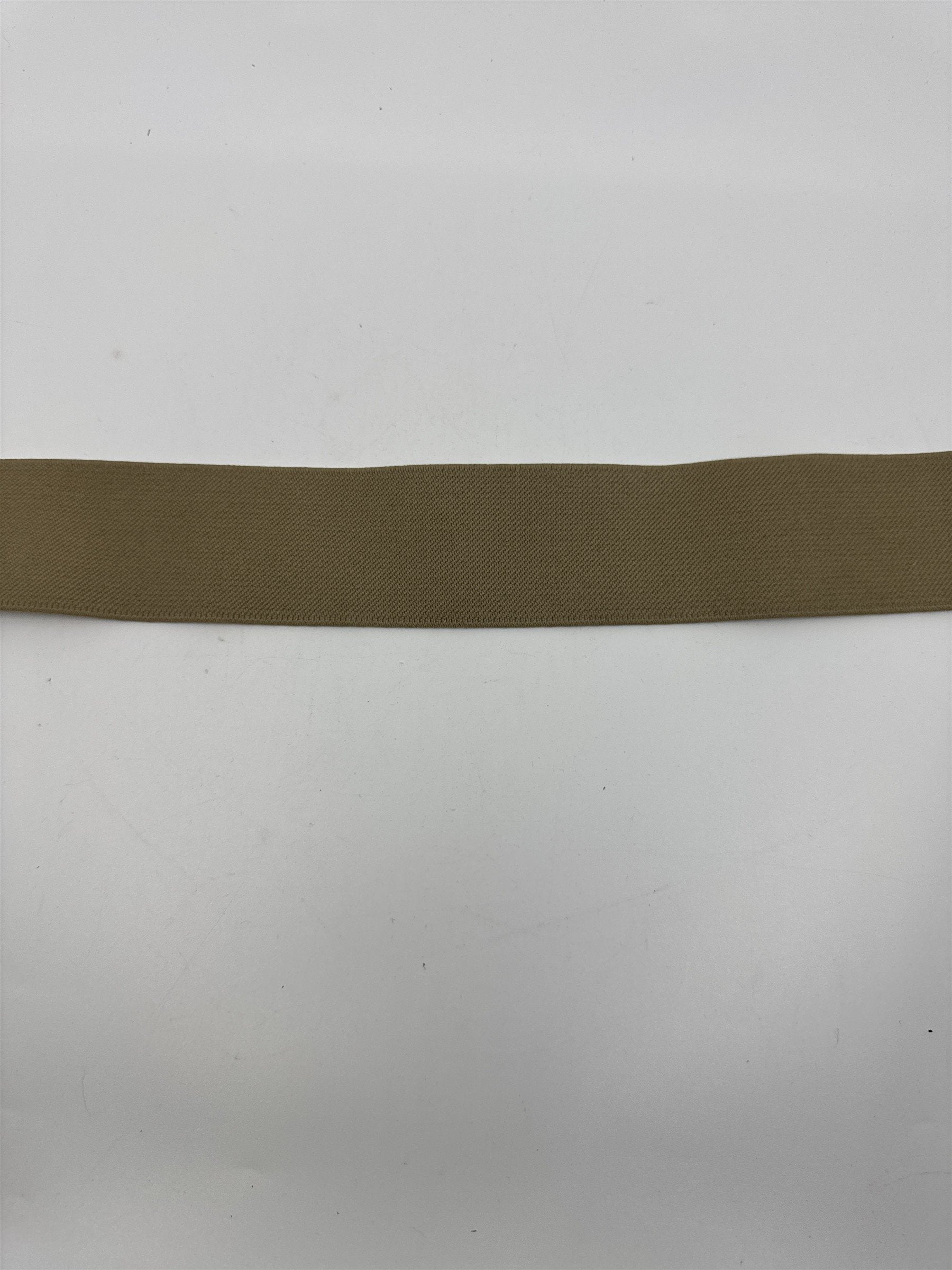Women's Tan/Beige O-Ring Fashionable Elastic Belt